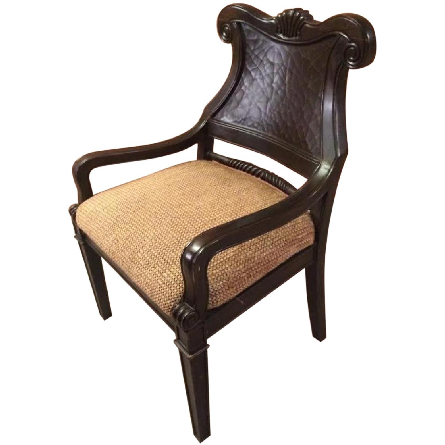 Round Metal Frame/Glass Top Dining Table w/ 6 Chairs - image-7