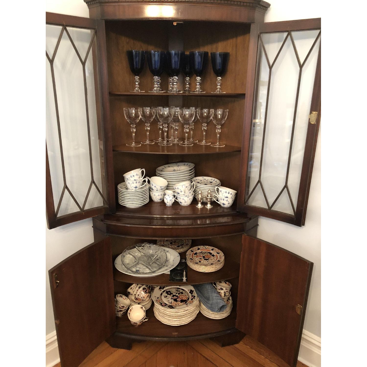 Antique Mahogany Corner Cabinet - image-2