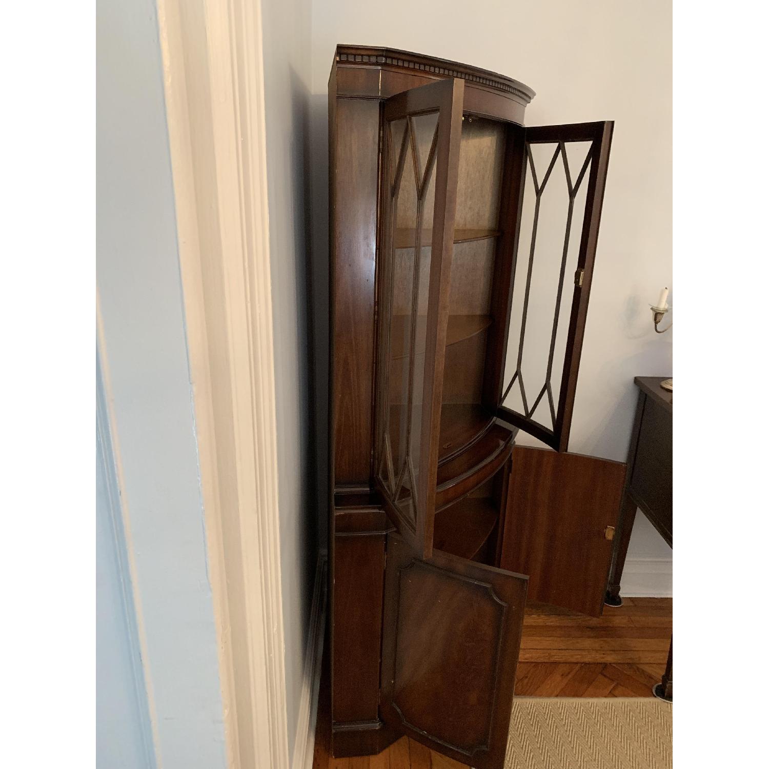 Antique Mahogany Corner Cabinet - image-4