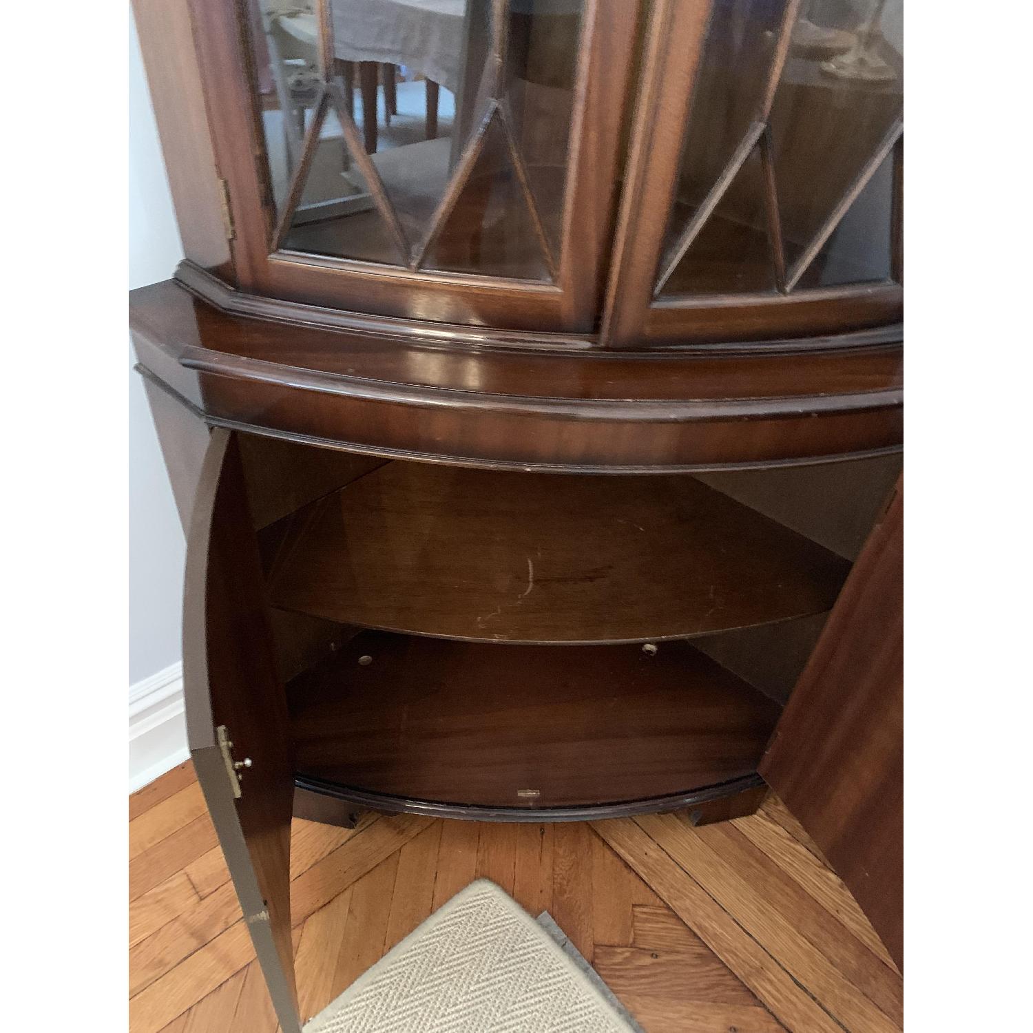 Antique Mahogany Corner Cabinet - image-6