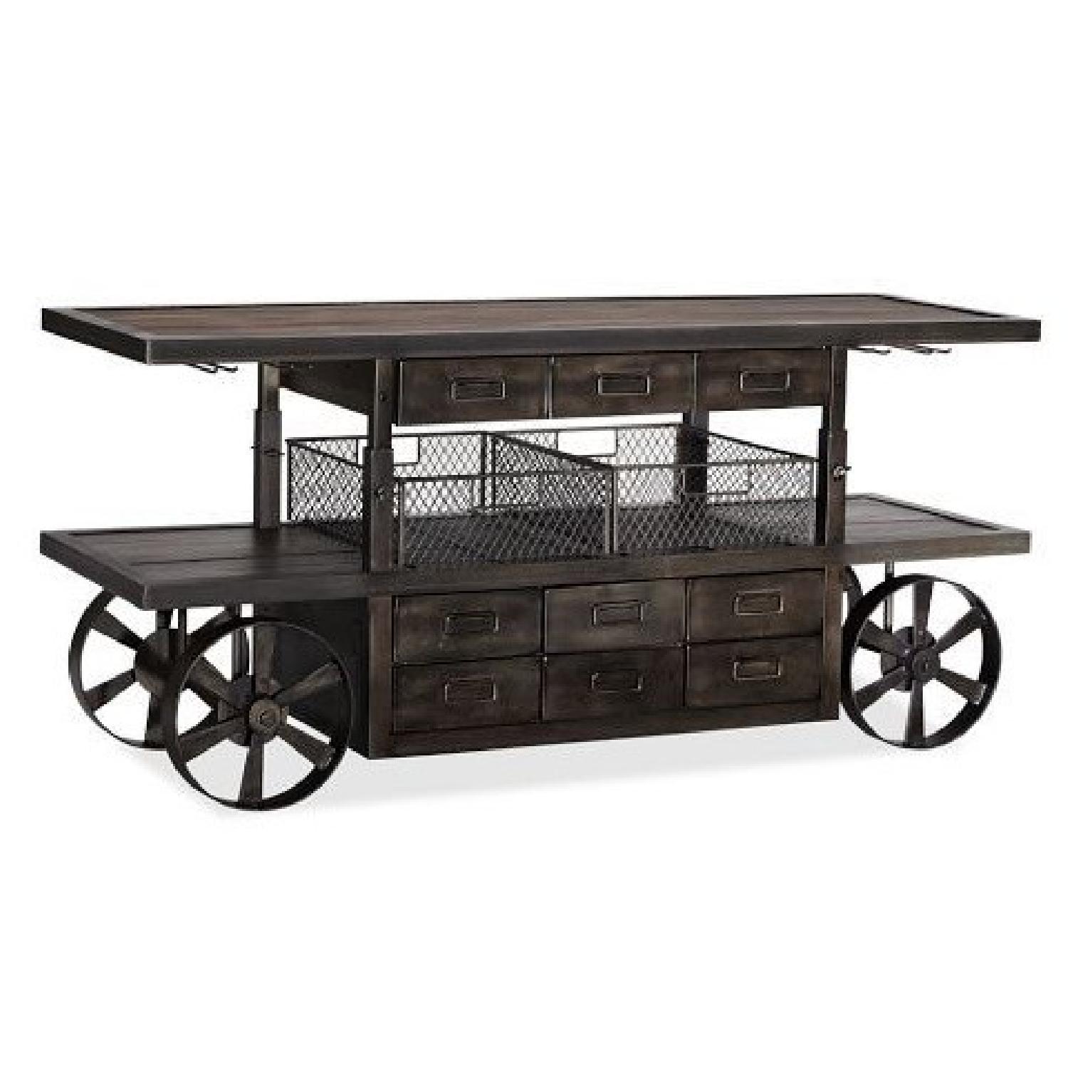 Pottery Barn Industrial Bar Cart - image-0