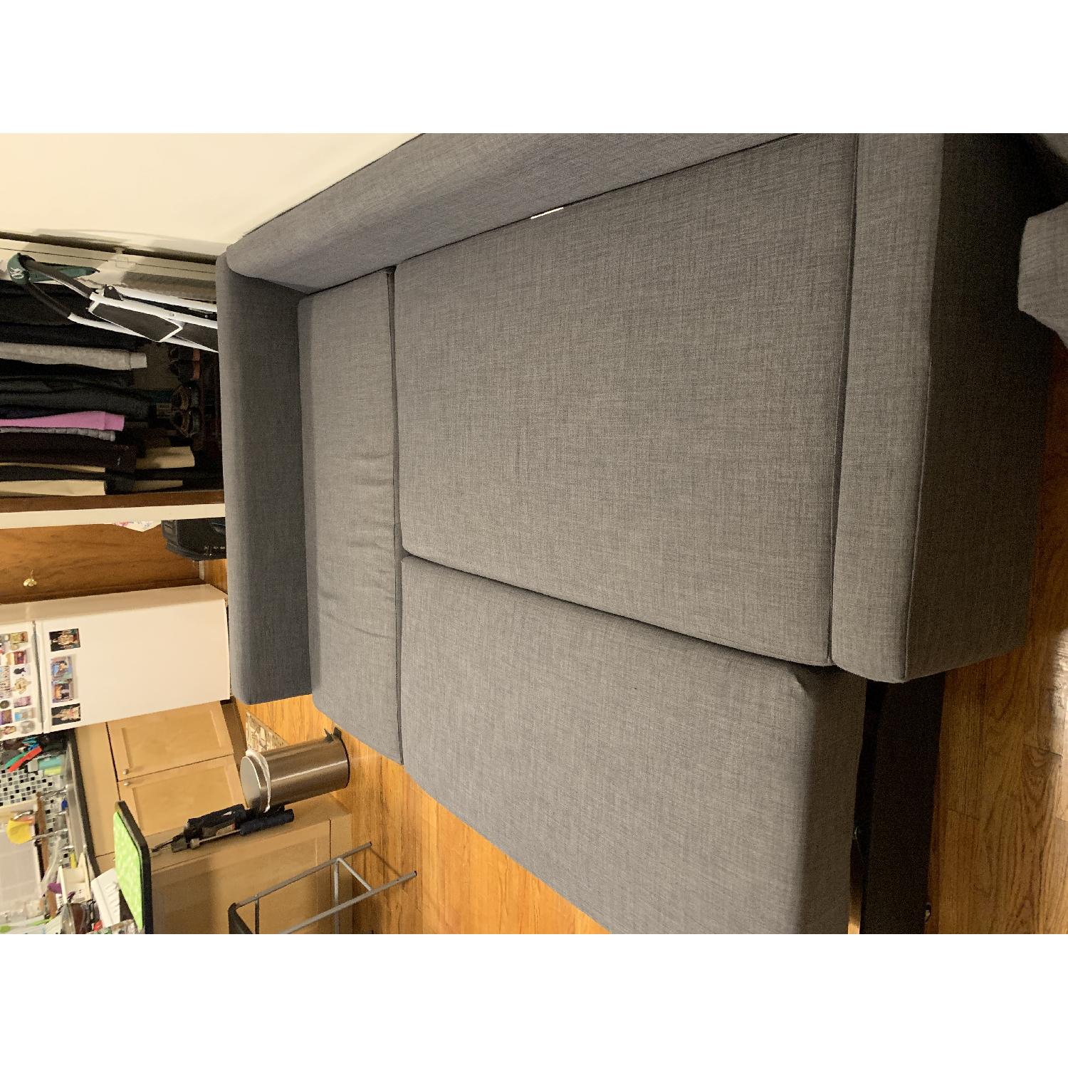 Ikea Friheten Grey Sleeper Sectional Sofa w/ Storage - image-7