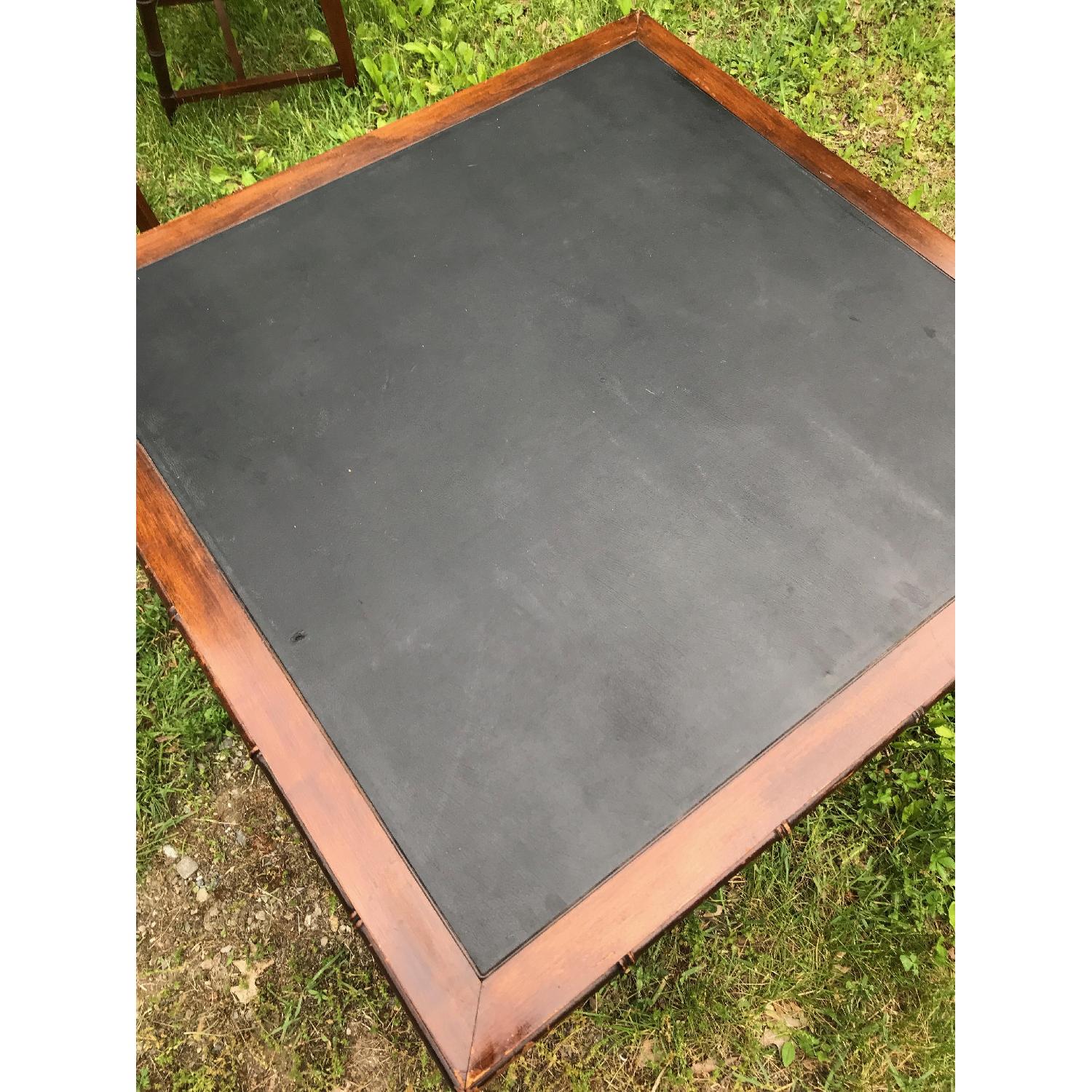 Norquist Faux Bamboo & Cane Folding Table w/ 3 Chairs - image-5