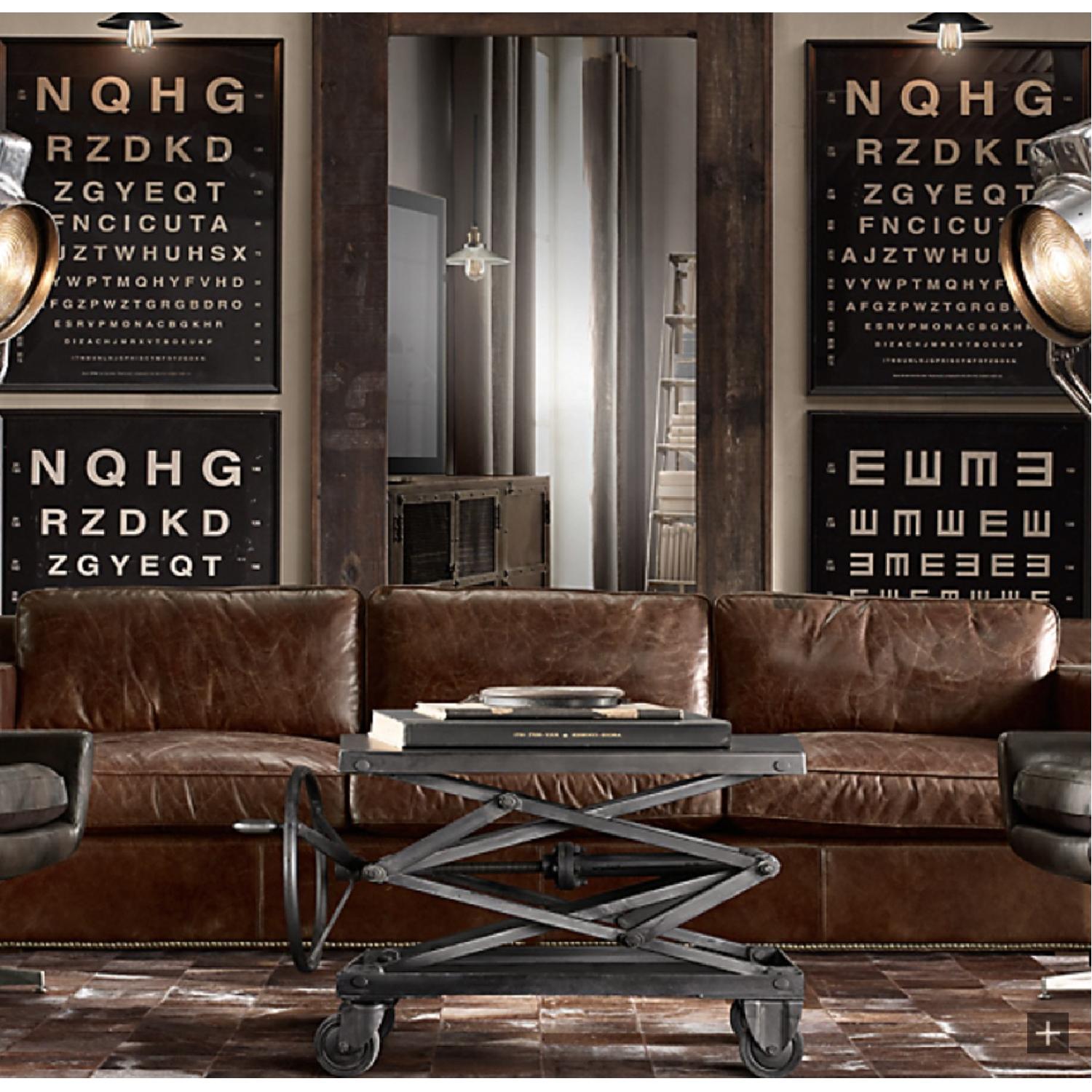 Restoration Hardware Iron Adjustable Coffee Table - image-5