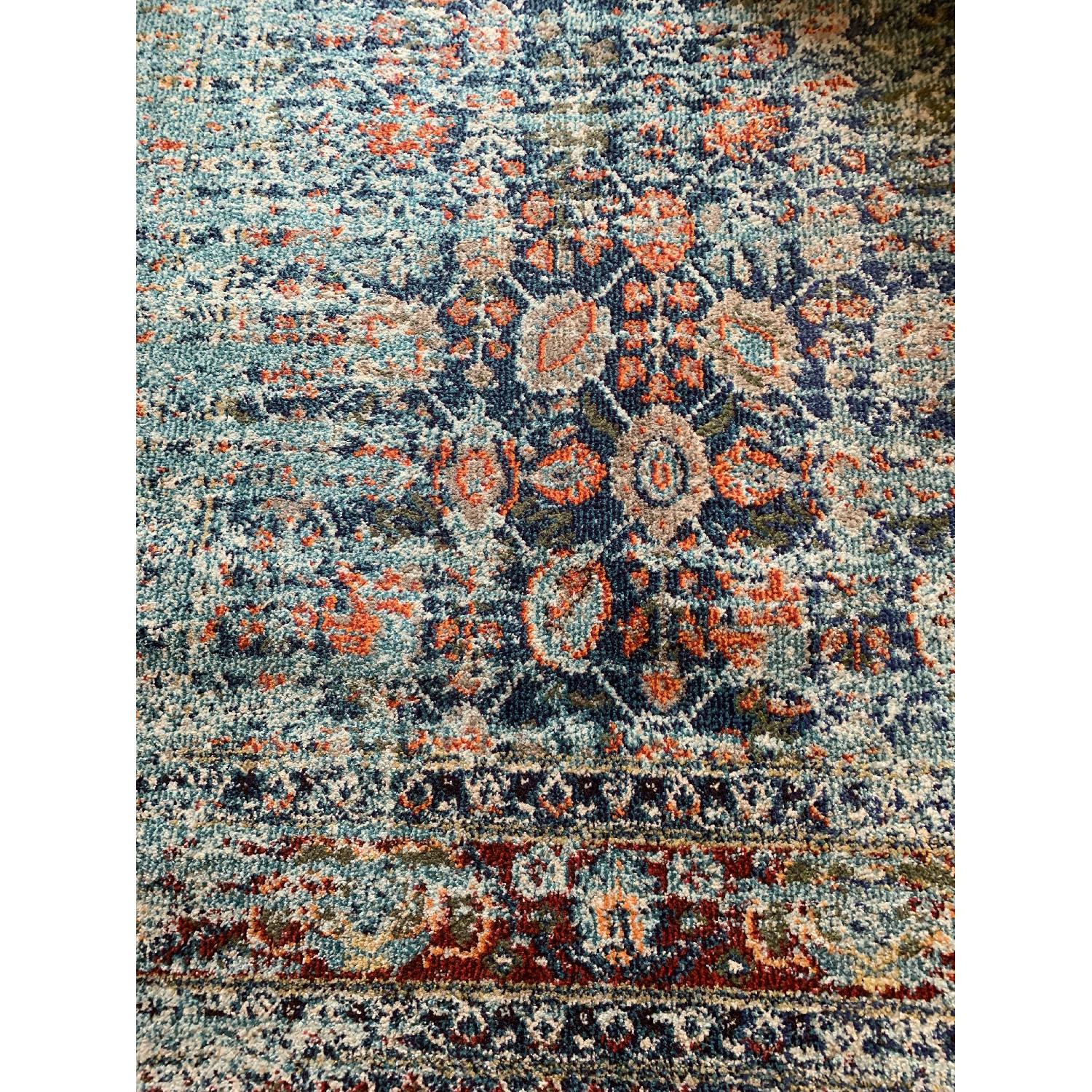 Mercury Row Blue Patterned Area Rug - image-3