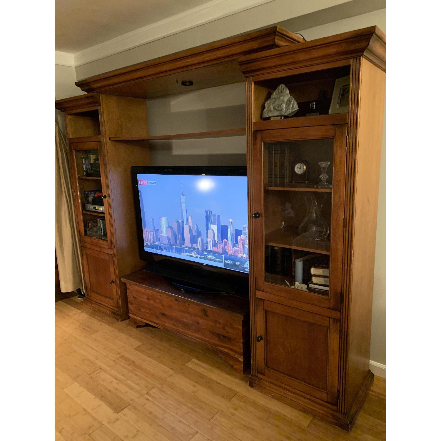 Wood Media Center/Wall Unit - image-2