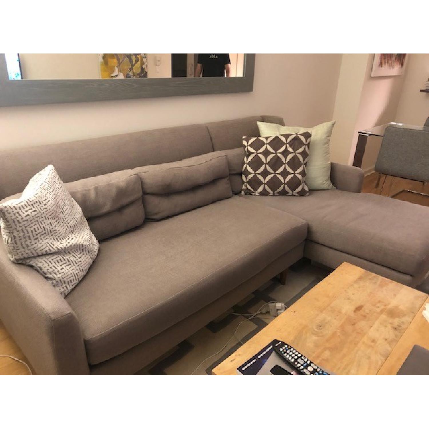 West Elm Chaise Sectional Sectional Sofa - image-2