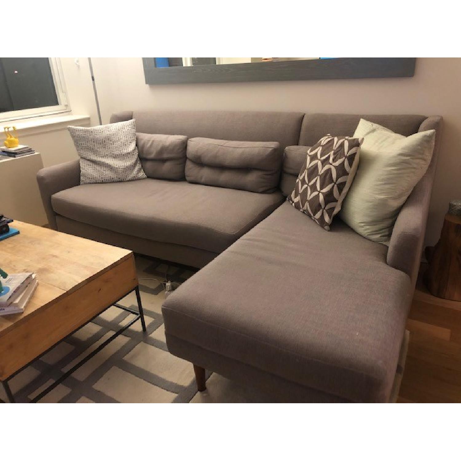 West Elm Chaise Sectional Sectional Sofa - image-4