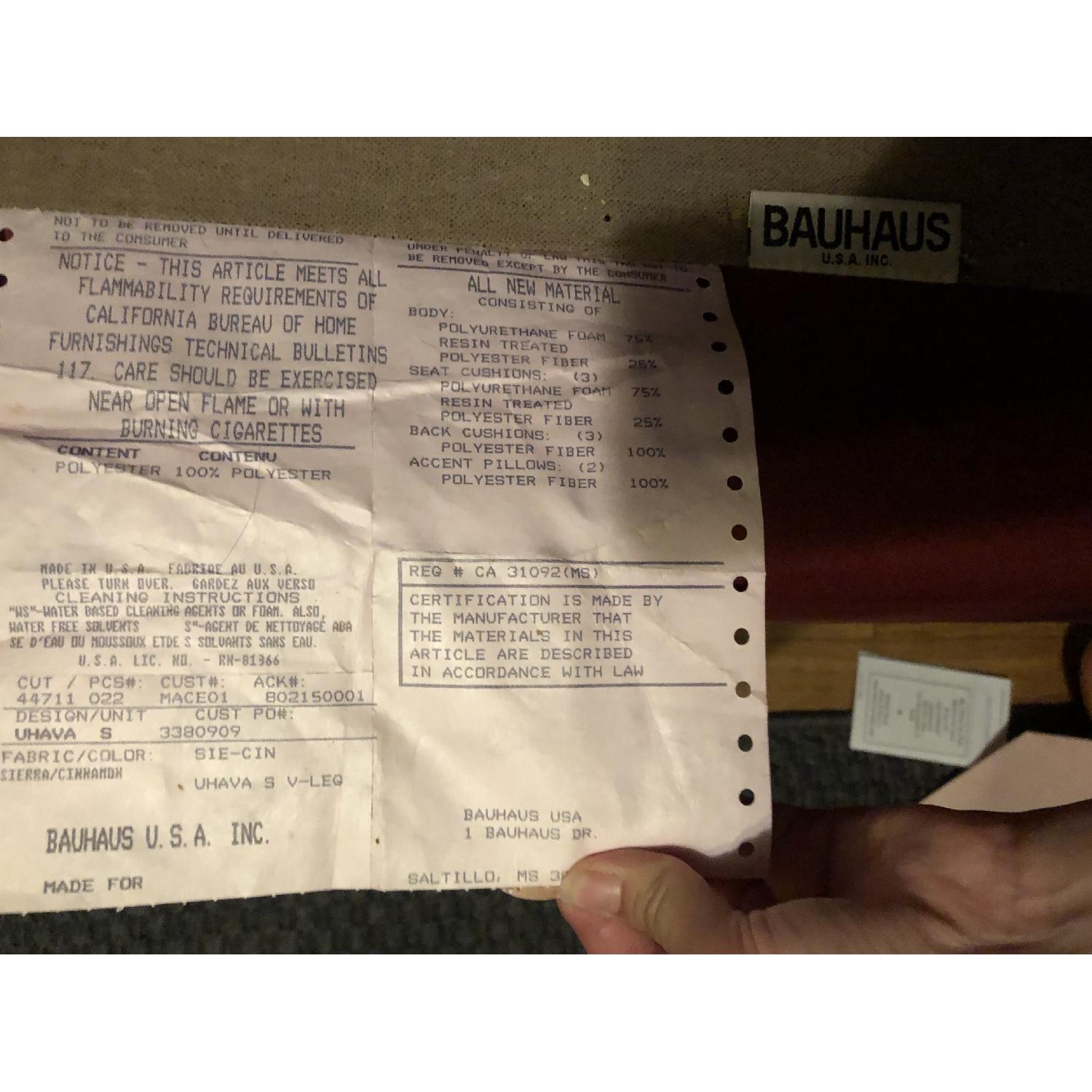 Macy's Bauhaus Cinnamon Sofa AptDeco