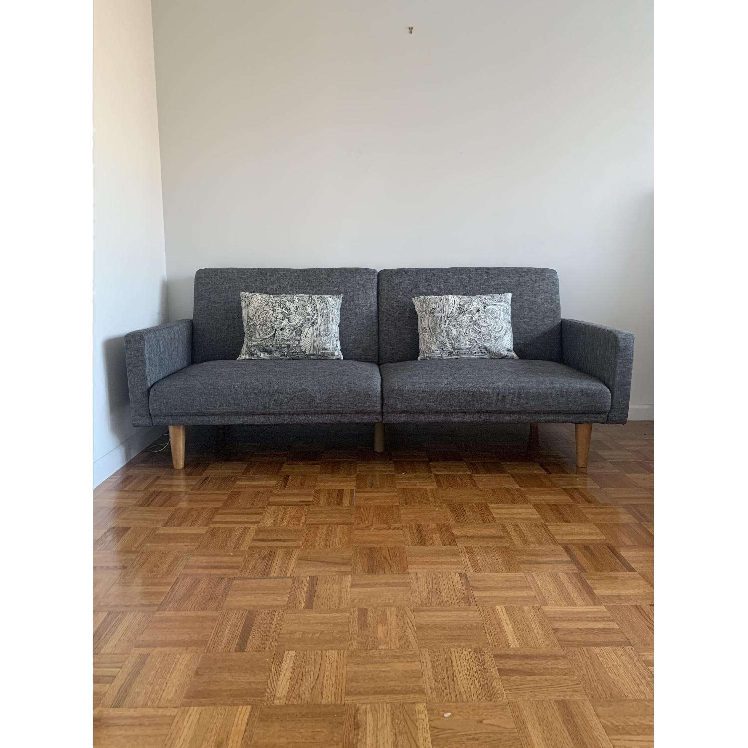 Langley Street Heritage Grey Sleeper sofa - image-1