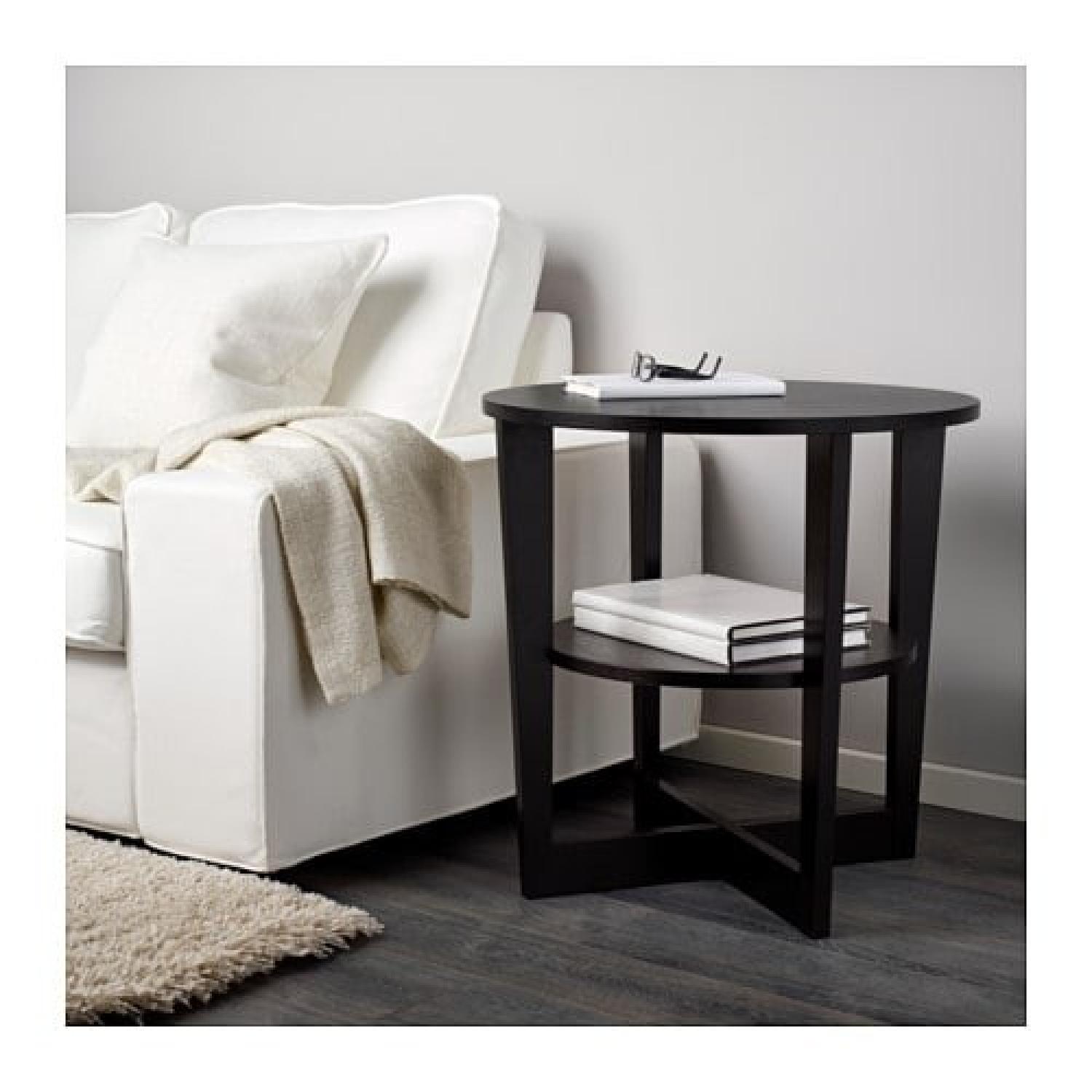 Ikea Vejmon Side Table in Black-Brown - image-1