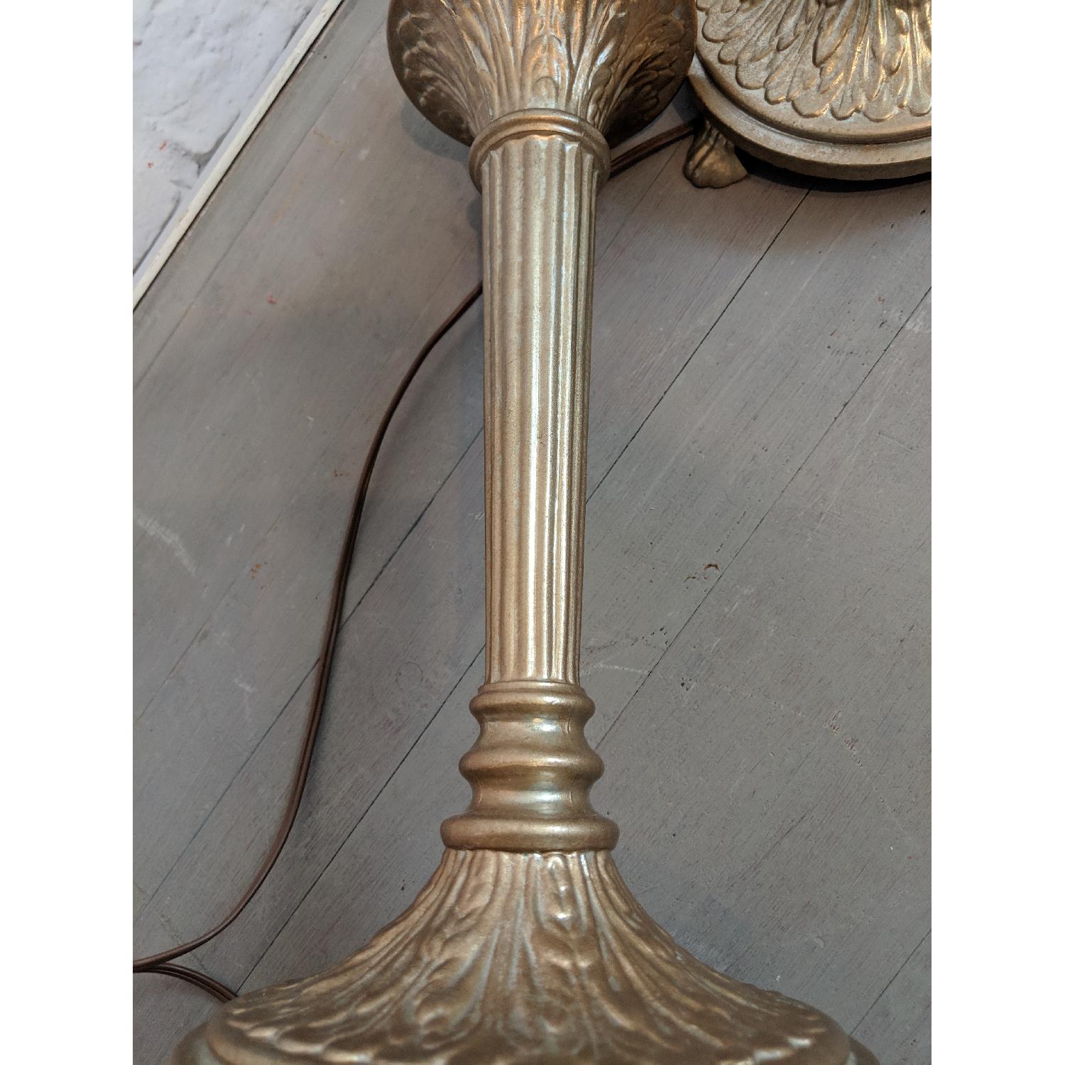 Art Nouveau Style Metal Candlestick Lamps - image-6