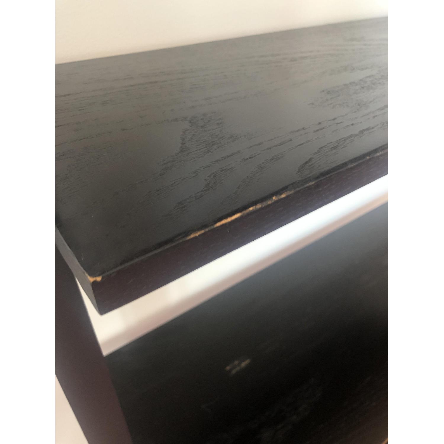 Leaning Ladder Bookshelf in Espresso - image-2