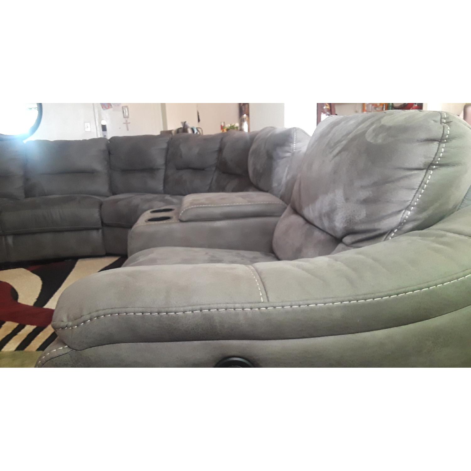 Raymour & Flanigan 7-Piece Power-Reclining Sectional Sofa - image-3