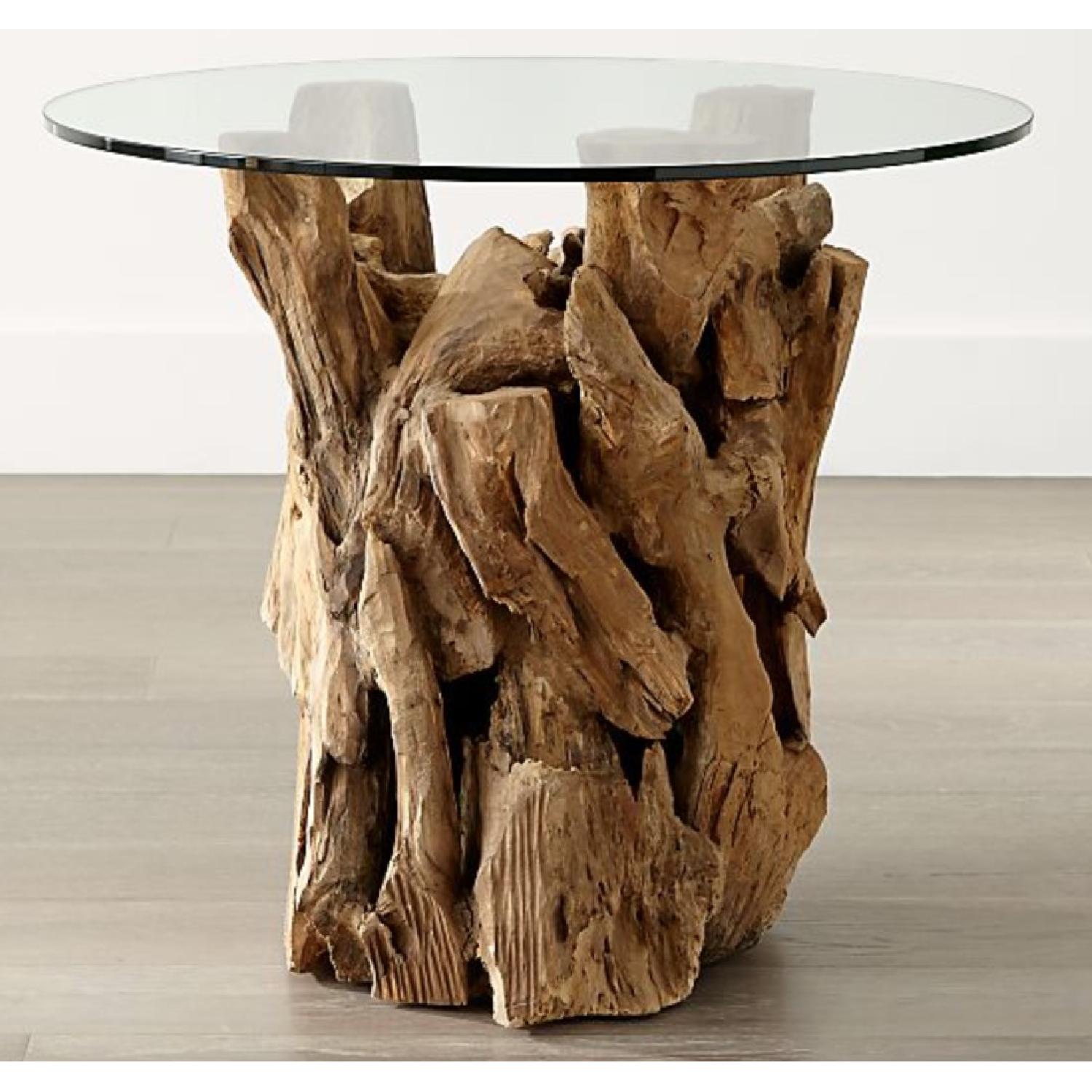 Crate & Barrel Driftwood End Table - AptDeco