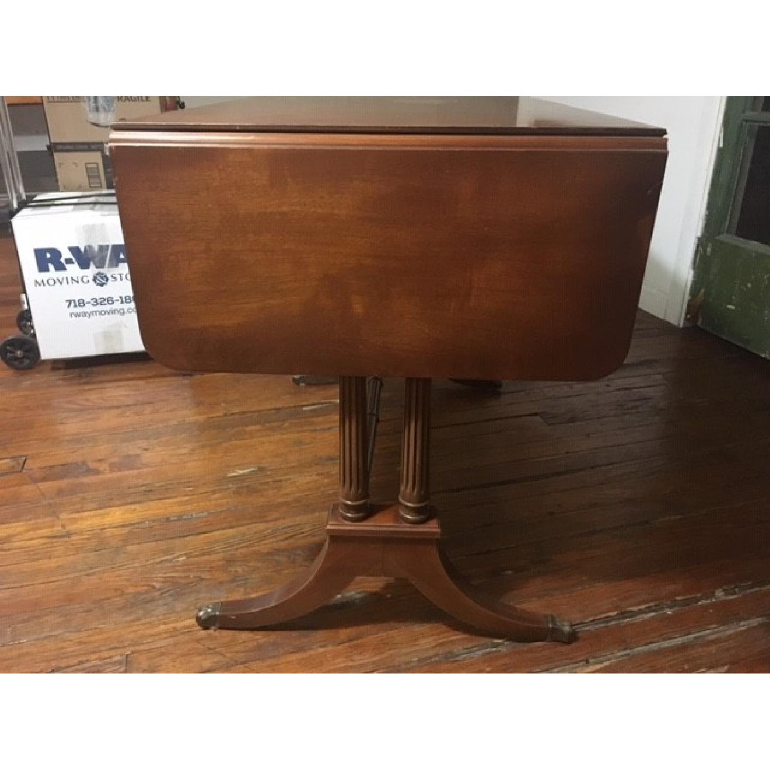 Imperial Grand Rapids Mahogany Drop Leaf Table w/ Drawer - image-4