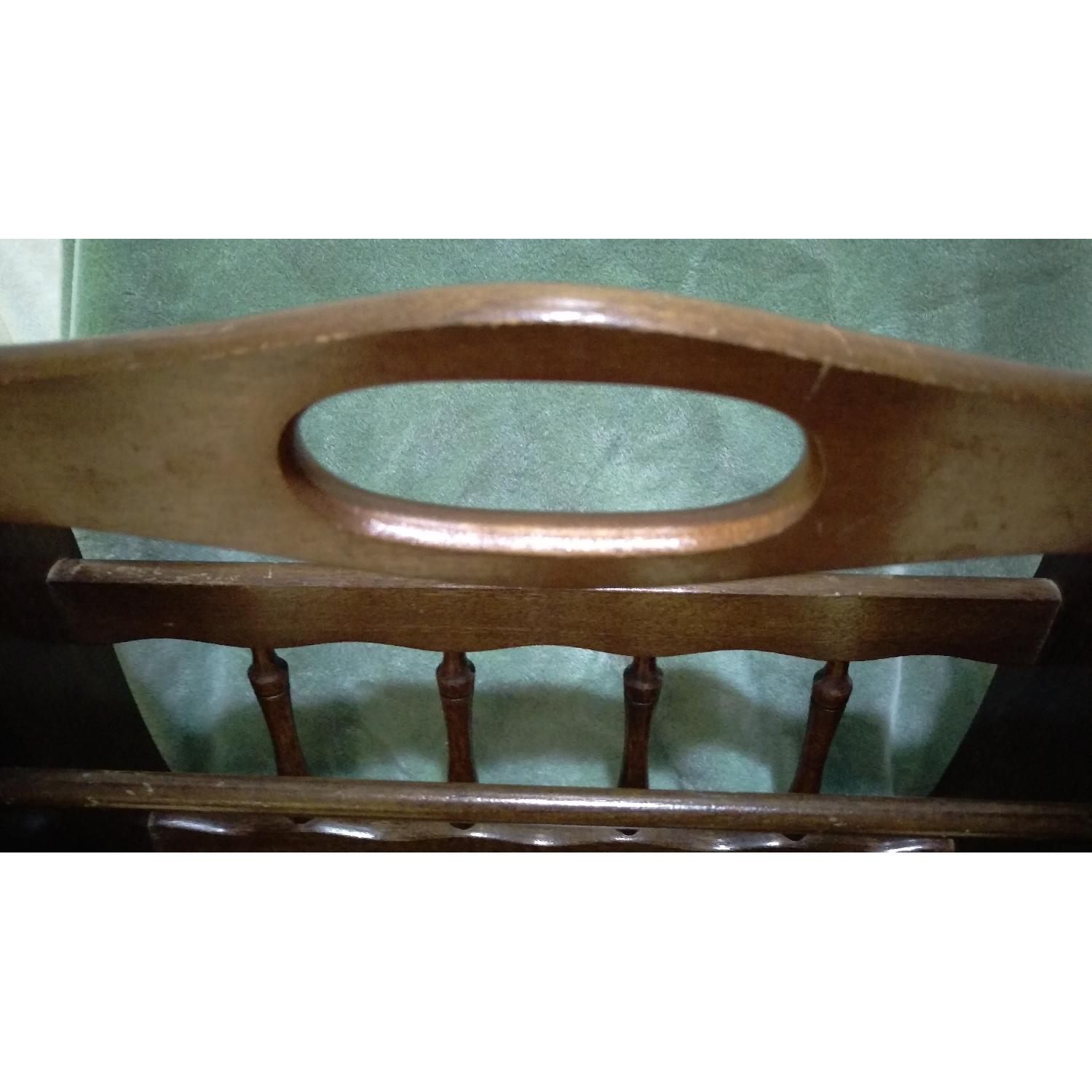 Federal Style Oak Wood Magazine Rack - image-2