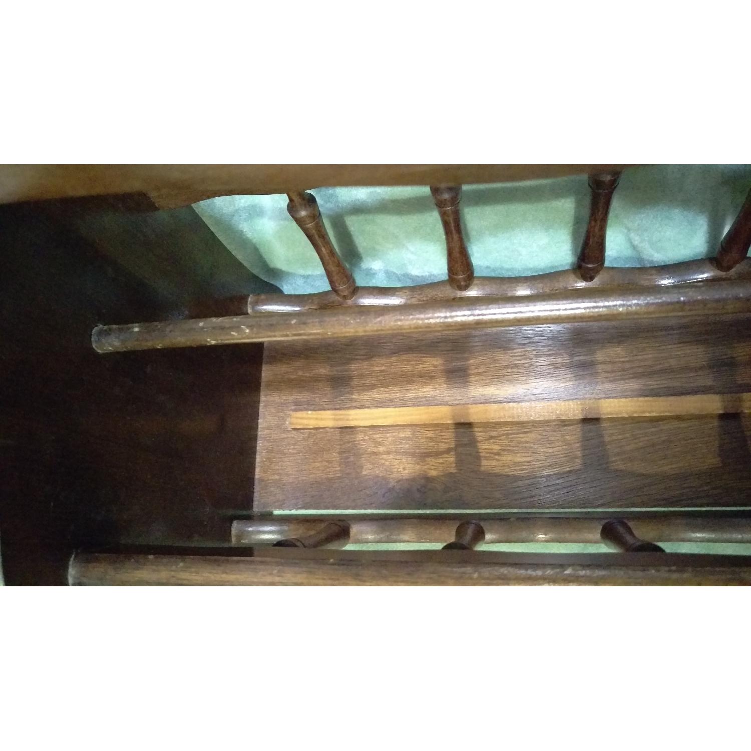 Federal Style Oak Wood Magazine Rack - image-3