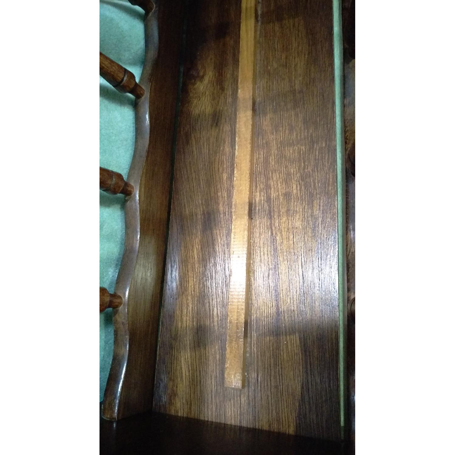 Federal Style Oak Wood Magazine Rack - image-8