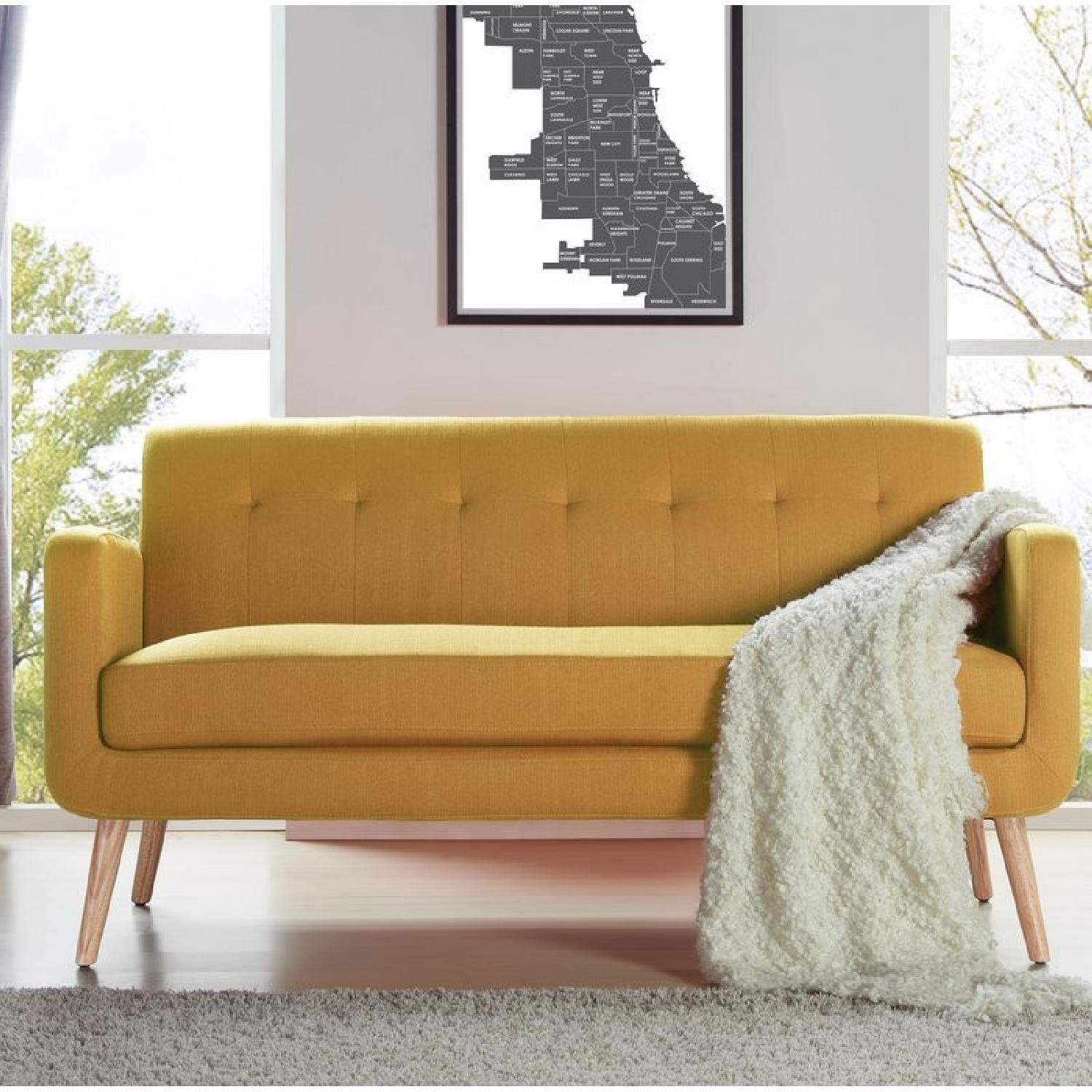 Langley Street Mustard Yellow 2 Seater Sofa - image-1