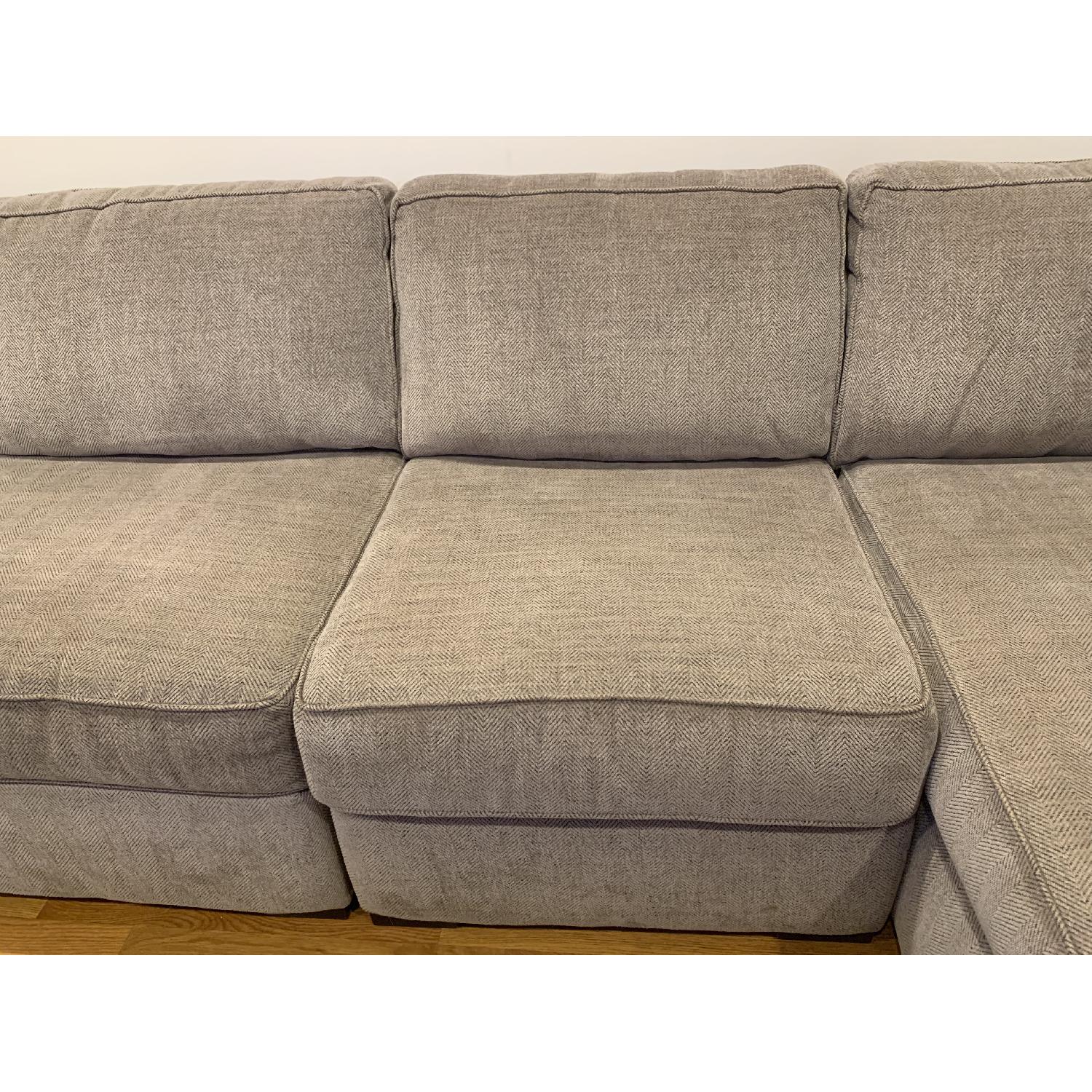 Beige Fabric 3-Piece Sectional Sofa - image-7