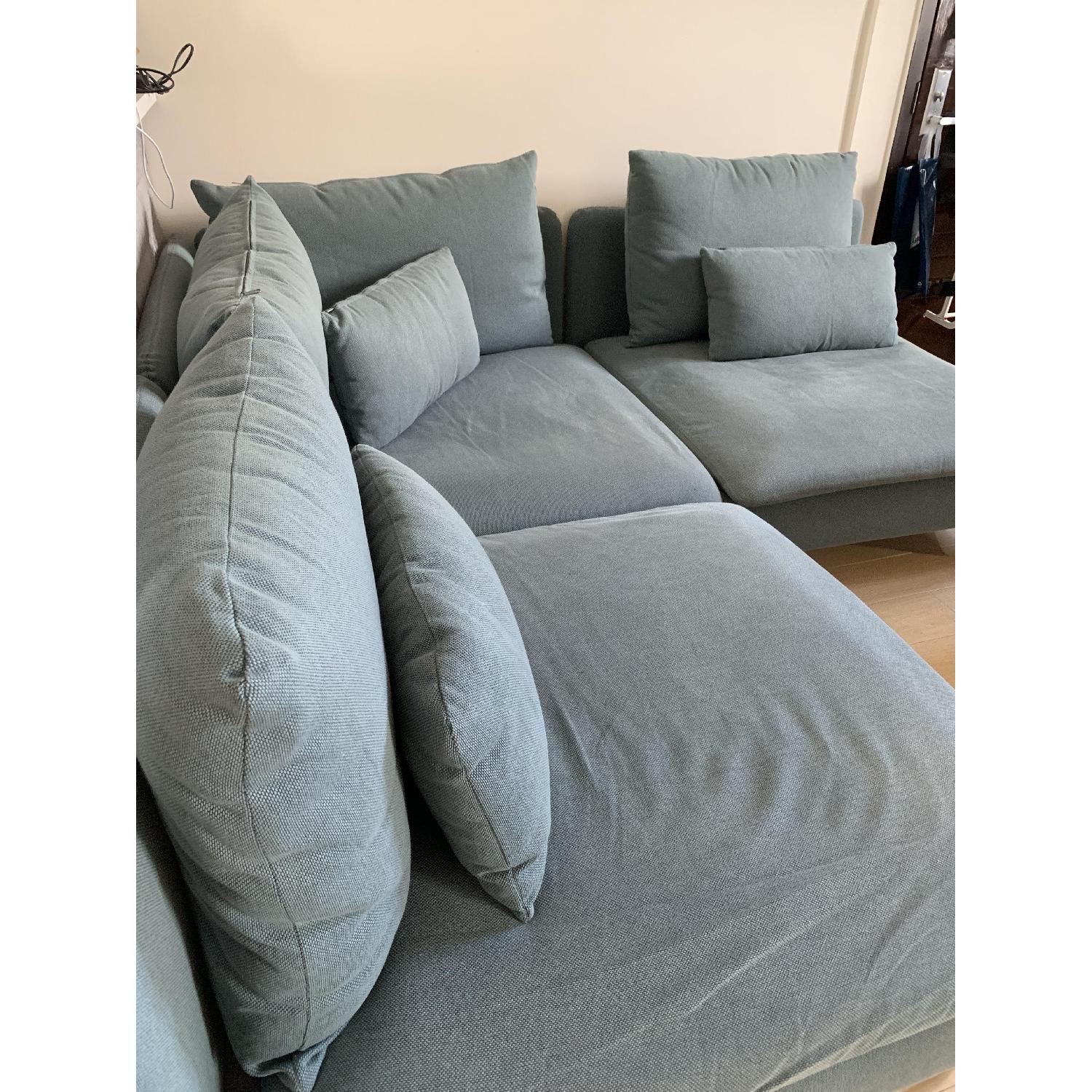 Ikea Soderhamn Blue Sectional Sofa - image-2