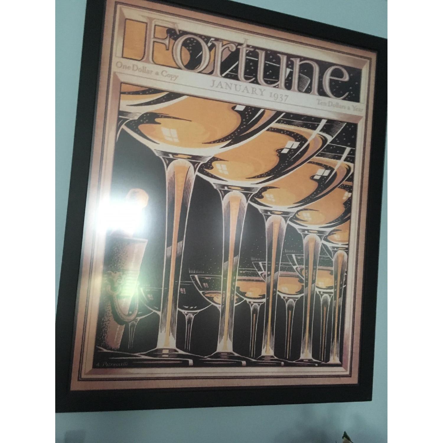 Fortune Magazine Cover Framed Poster - Champagne - image-3