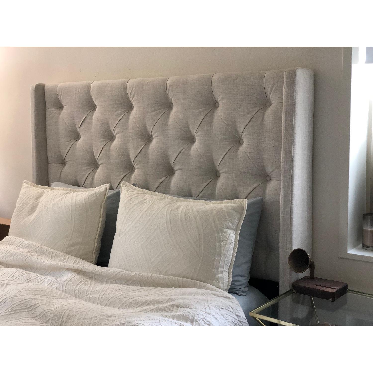 Upholstered Wingback Headboard AptDeco