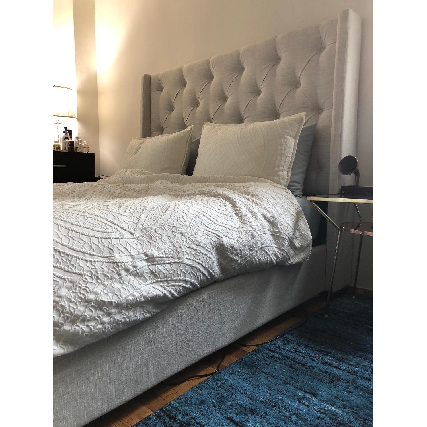 Upholstered Wingback Headboard - image-4