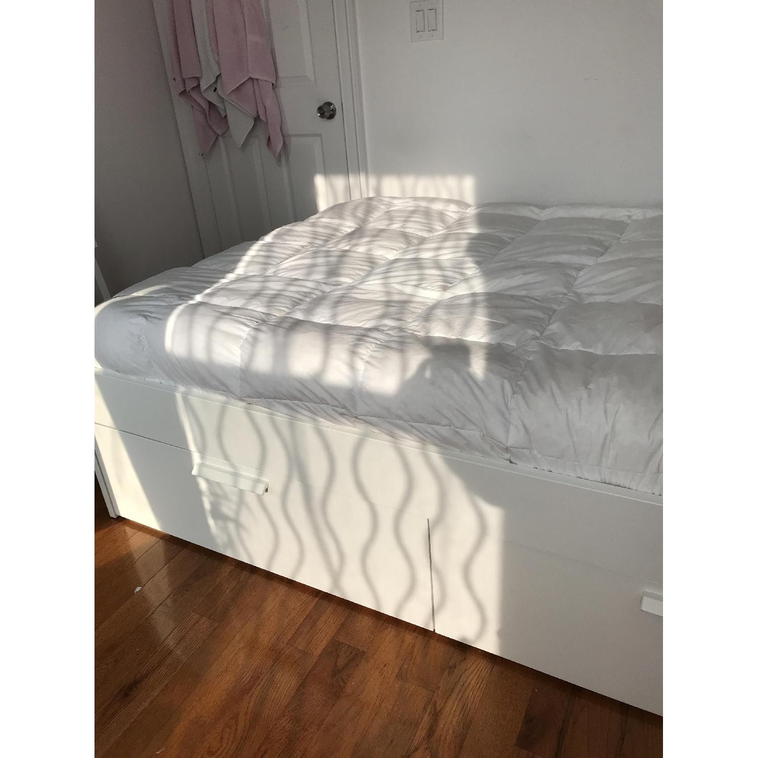 Ikea Brimnes Storage Bed in White - image-3