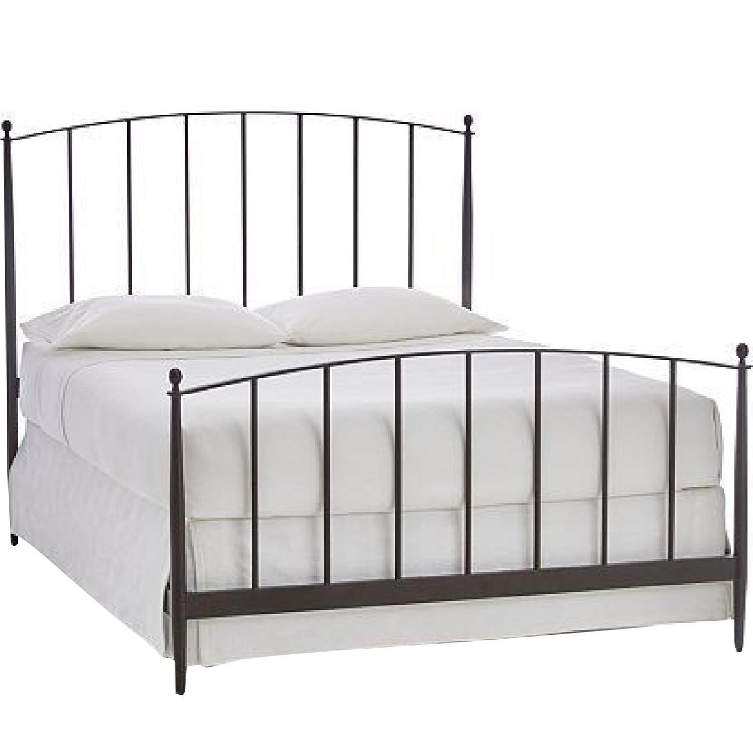 Crate & Barrel Mason Shadow Queen Bed - image-0