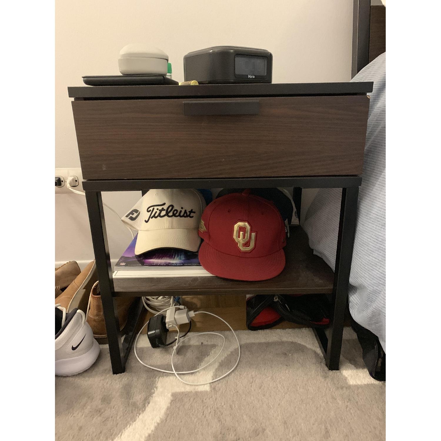 Ikea Trysil Nightstands in Dark Brown/Black AptDeco