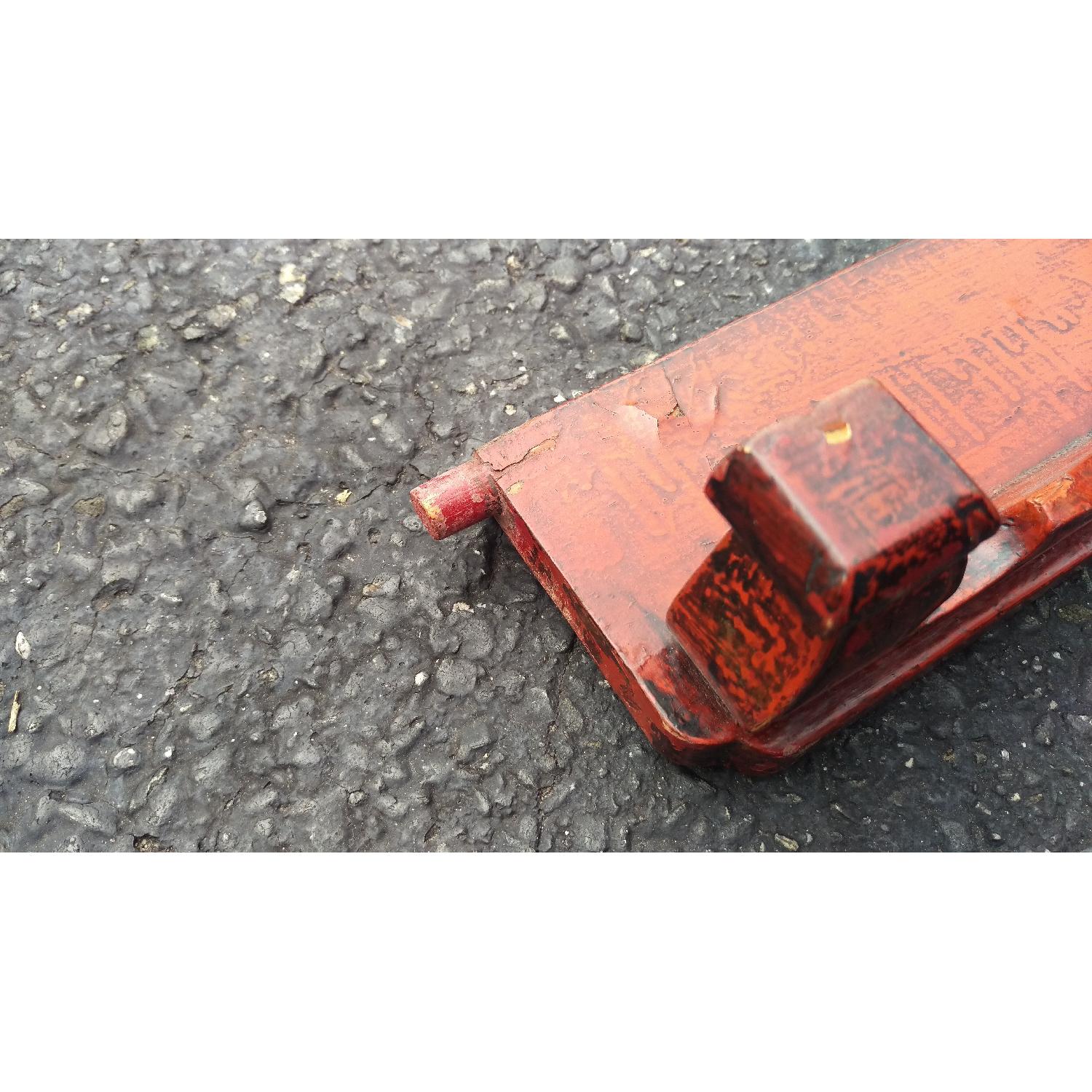 Antique Circa 19th C Red Lacquer Chinese Folding Chair - image-11