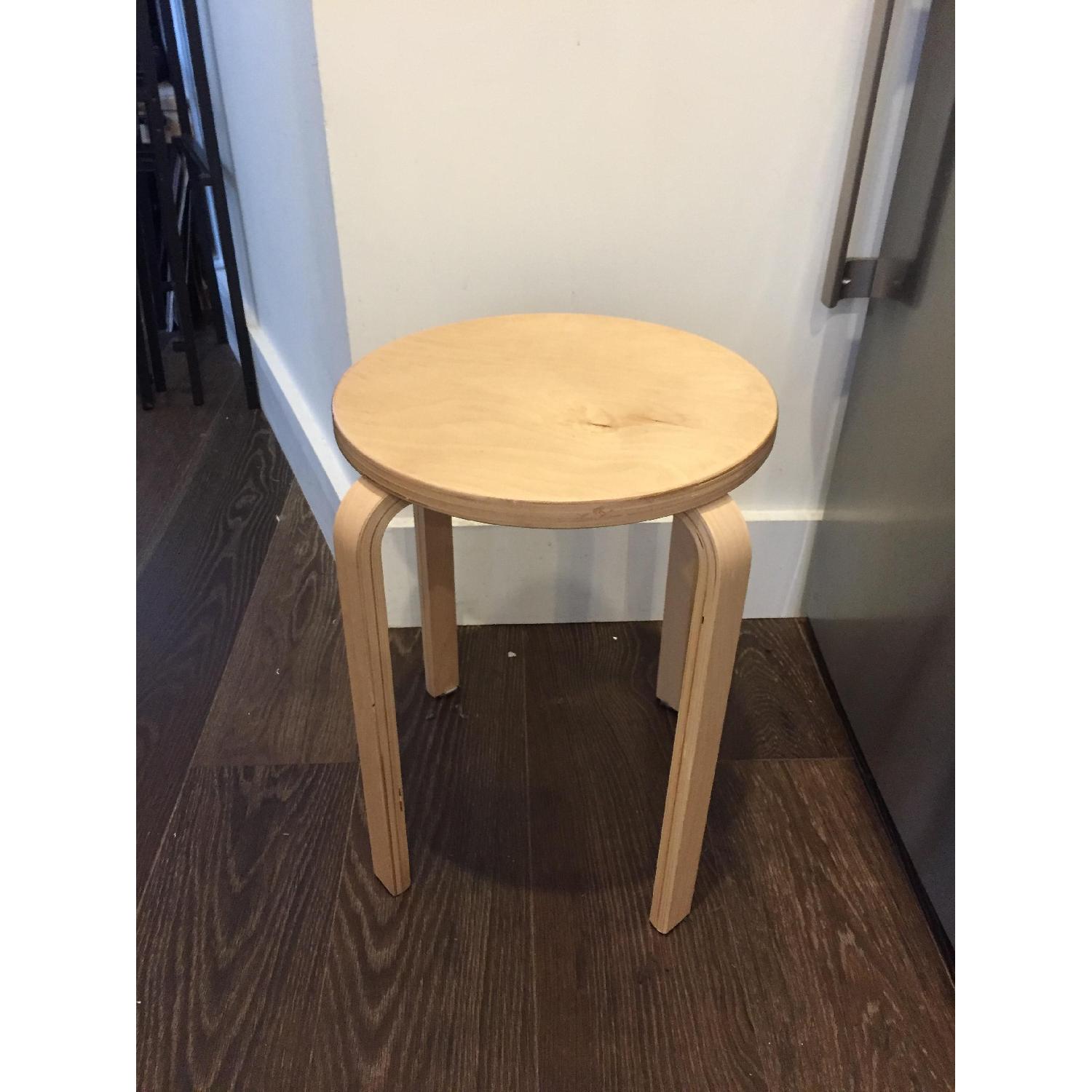 Ikea Wooden Stools - image-1