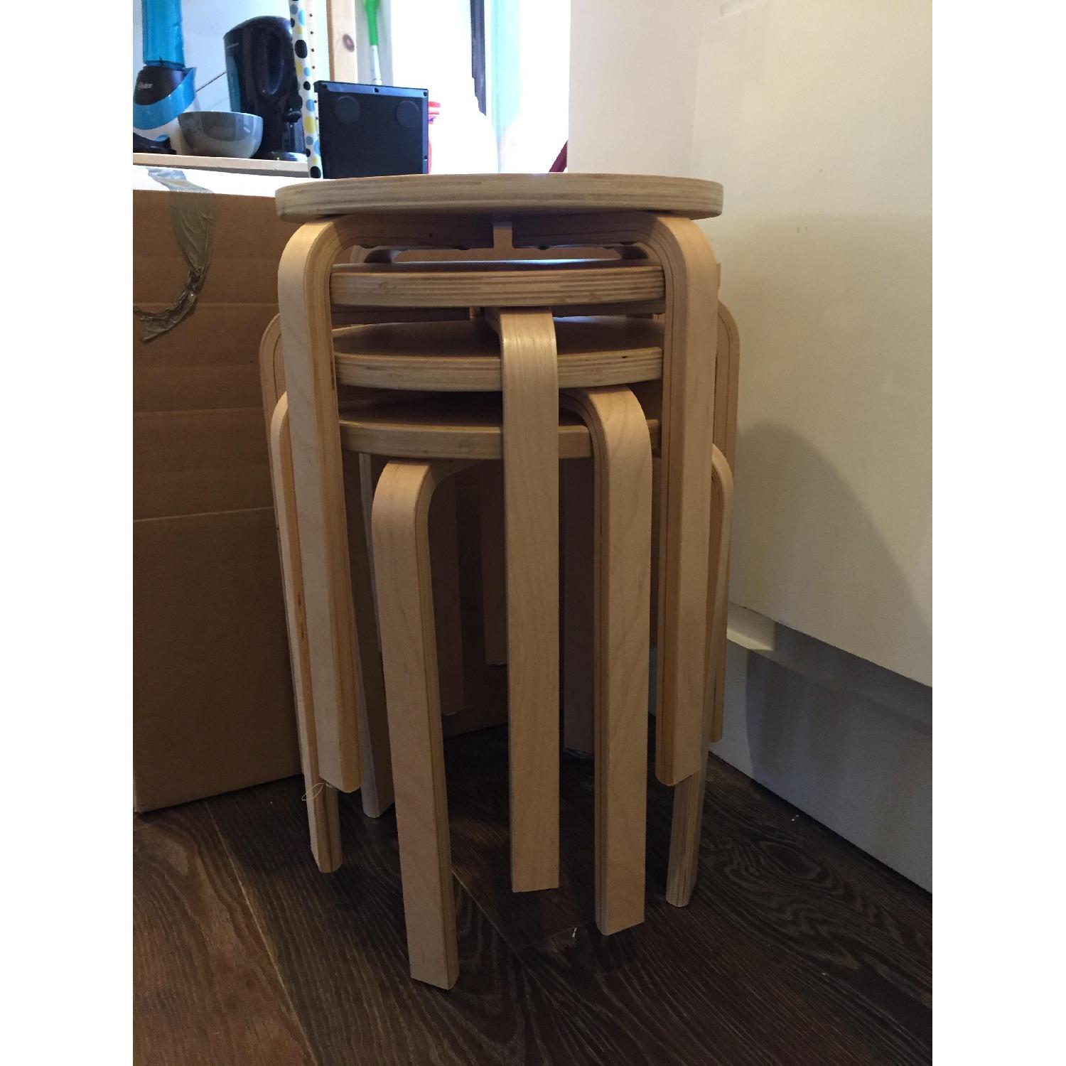Ikea Wooden Stools - image-3