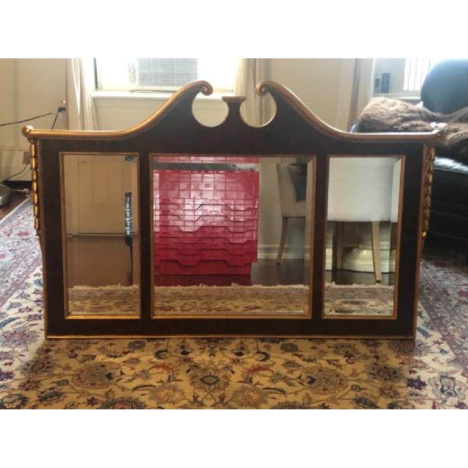 Ethan Allen Three Pane Mirror - image-1