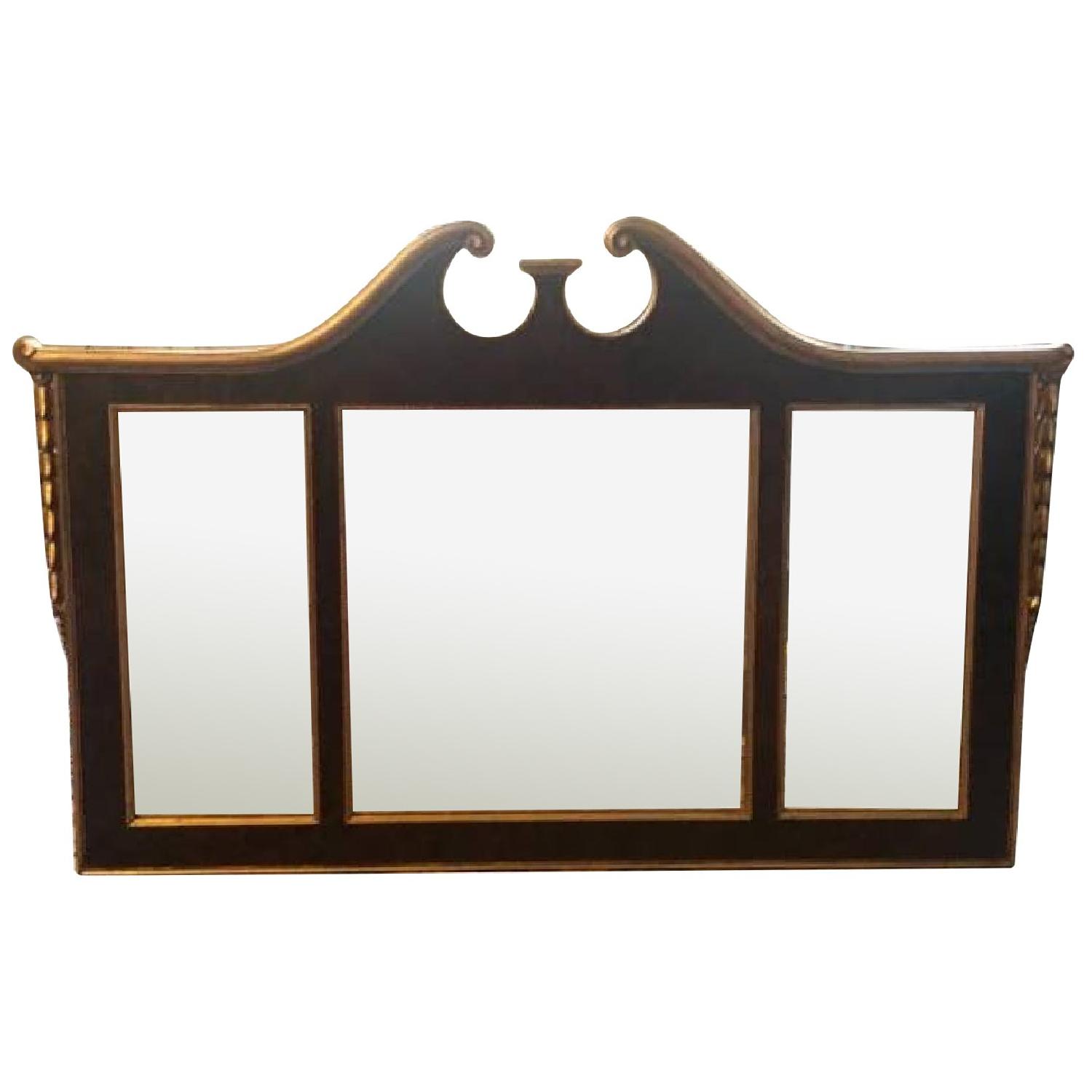 Ethan Allen Three Pane Mirror AptDeco