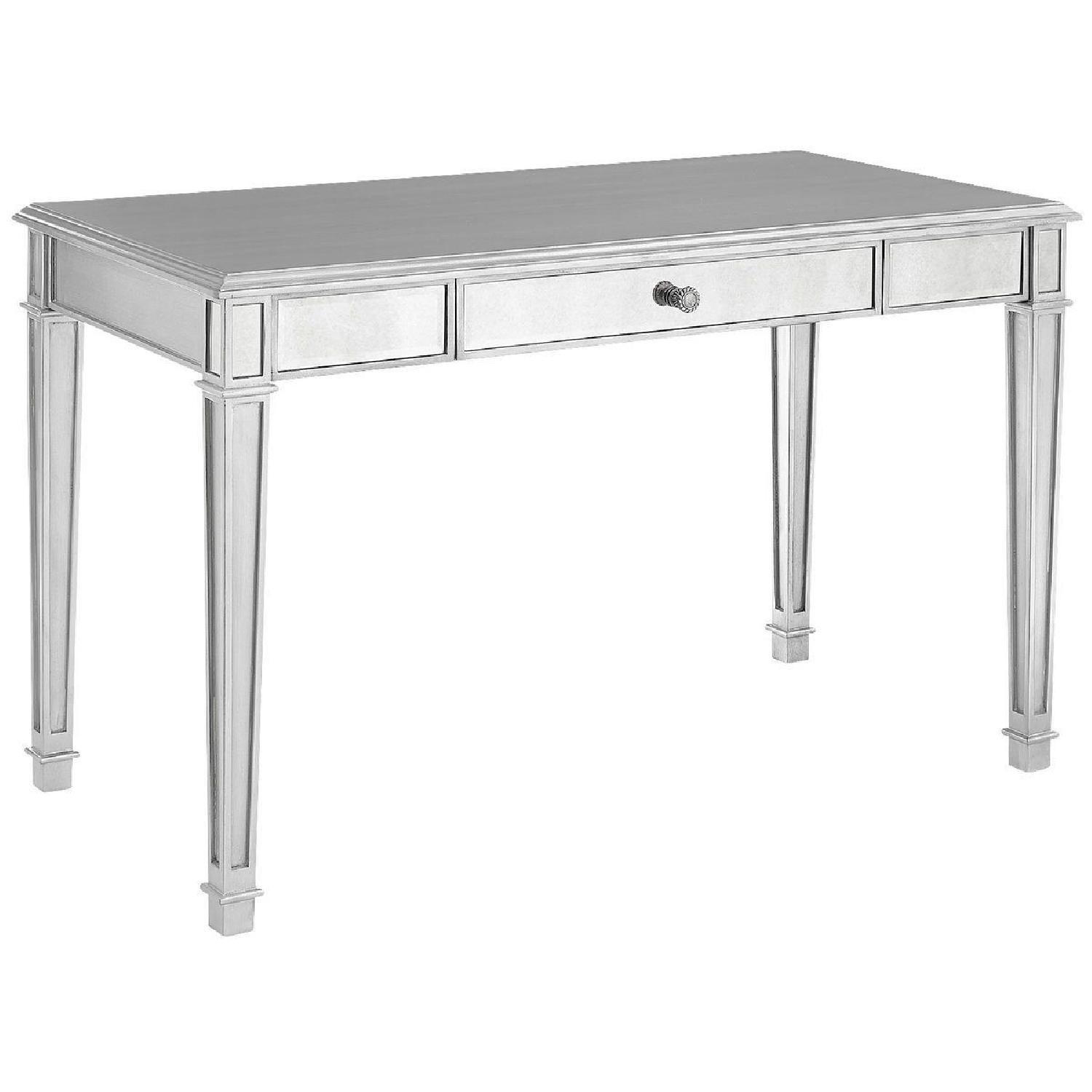 Pier 1 Silver Mirrored Desk - image-0