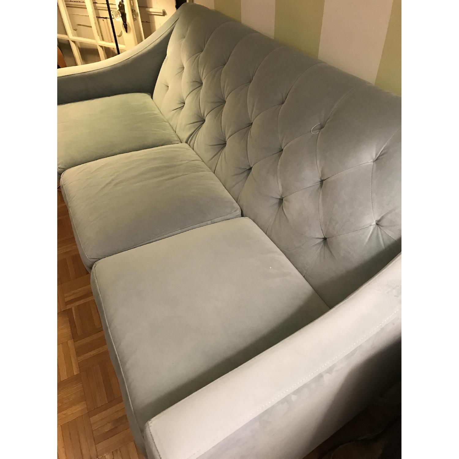 Macy's Chloe Velvet Tufted Sofa AptDeco