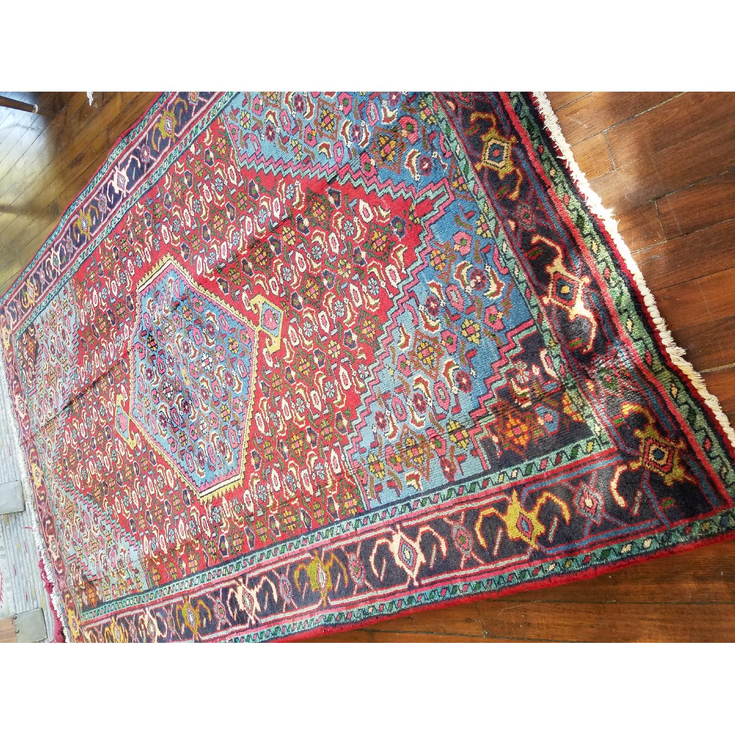 Antique Handmade Persian Hamadan Rug - AptDeco