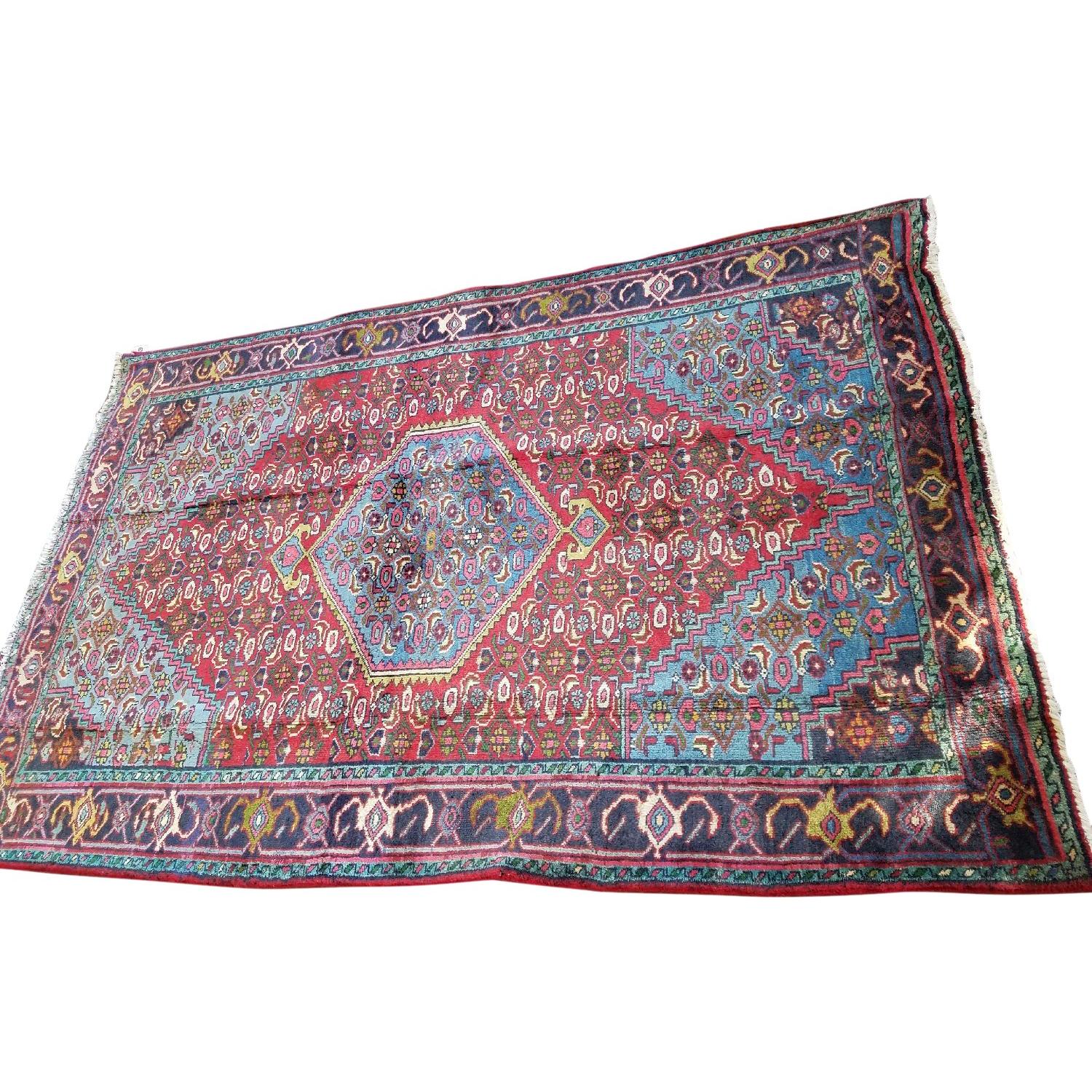 Antique Handmade Persian Hamadan Rug - AptDeco