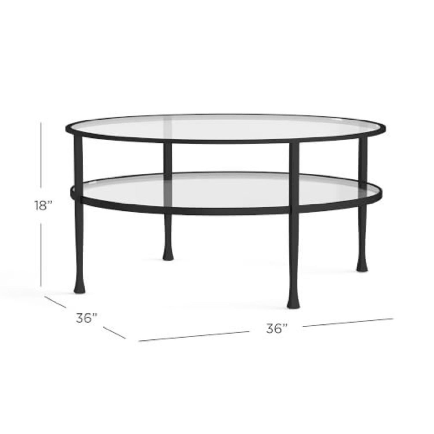Pottery Barn Round Coffee Table AptDeco
