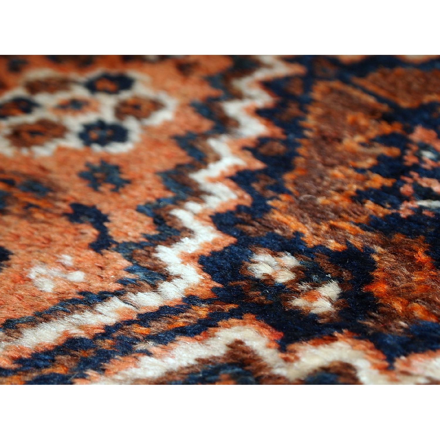 Antique Handmade Collectible Persian Shiraz Bag Face Rug - image-3