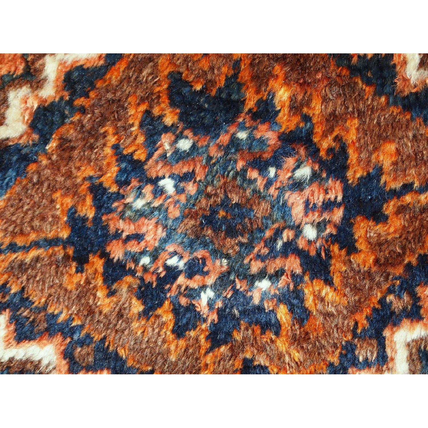 Antique Handmade Collectible Persian Shiraz Bag Face Rug - image-6