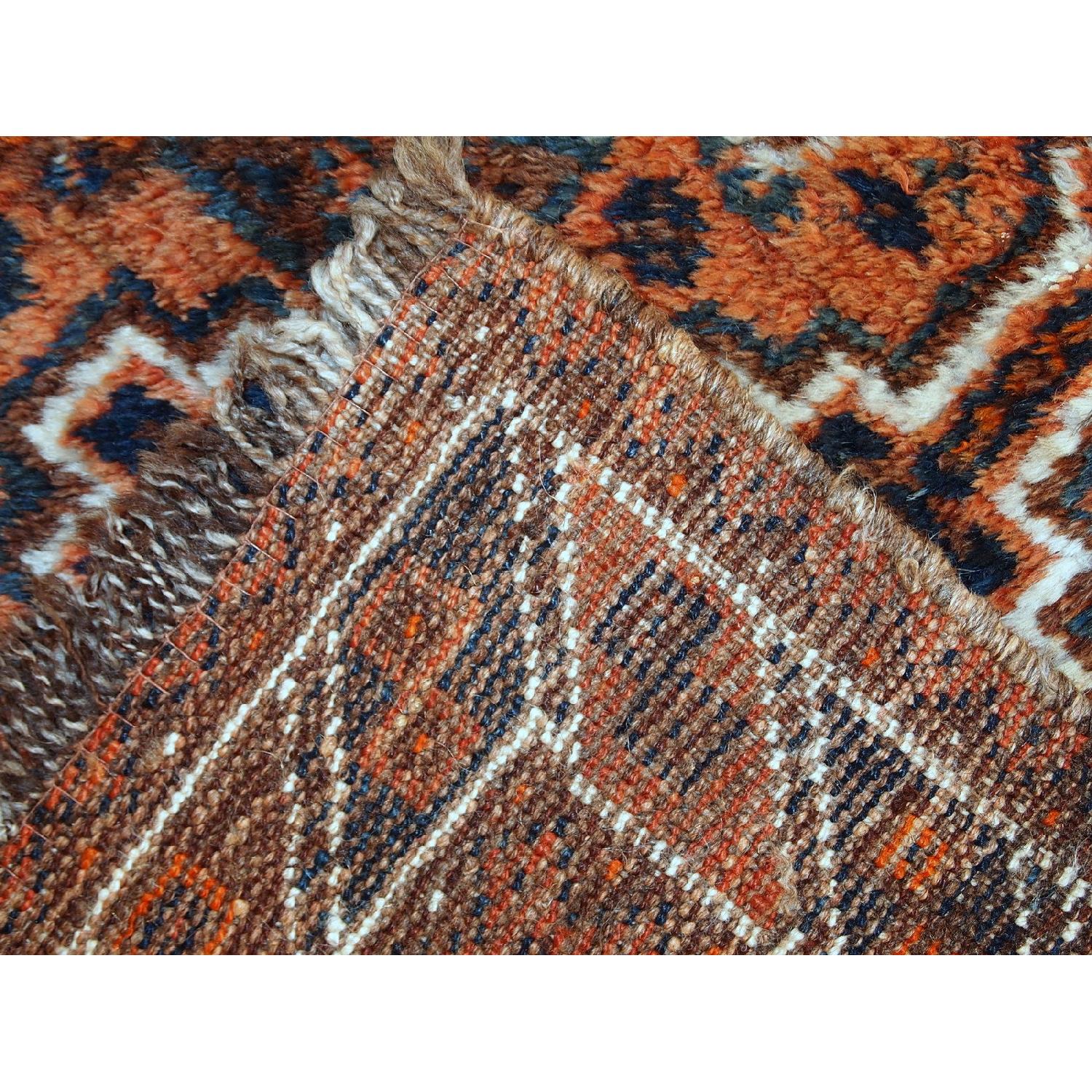 Antique Handmade Collectible Persian Shiraz Bag Face Rug - image-7