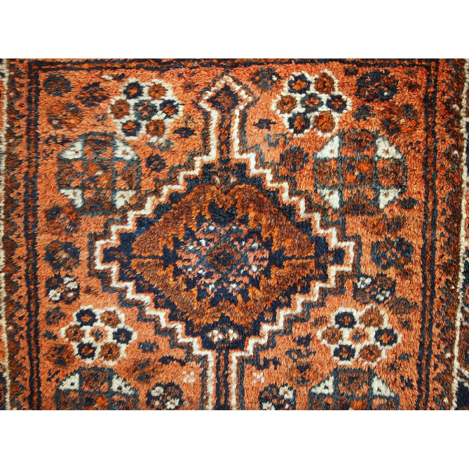 Antique Handmade Collectible Persian Shiraz Bag Face Rug - image-12