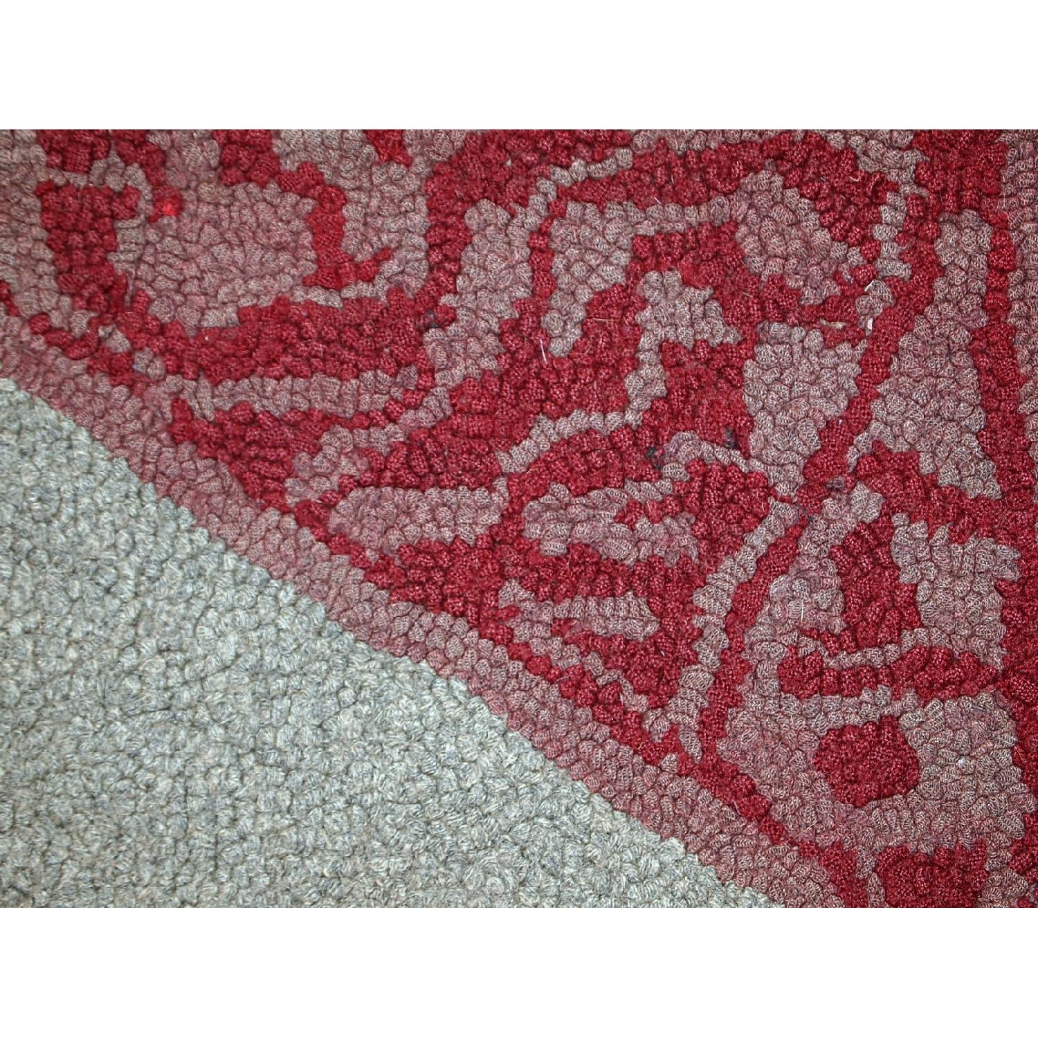 Antique Handmade American Hooked Rug - image-1