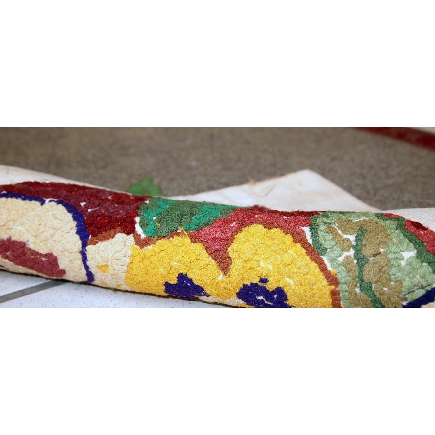 Antique Handmade American Hooked Rug - image-4