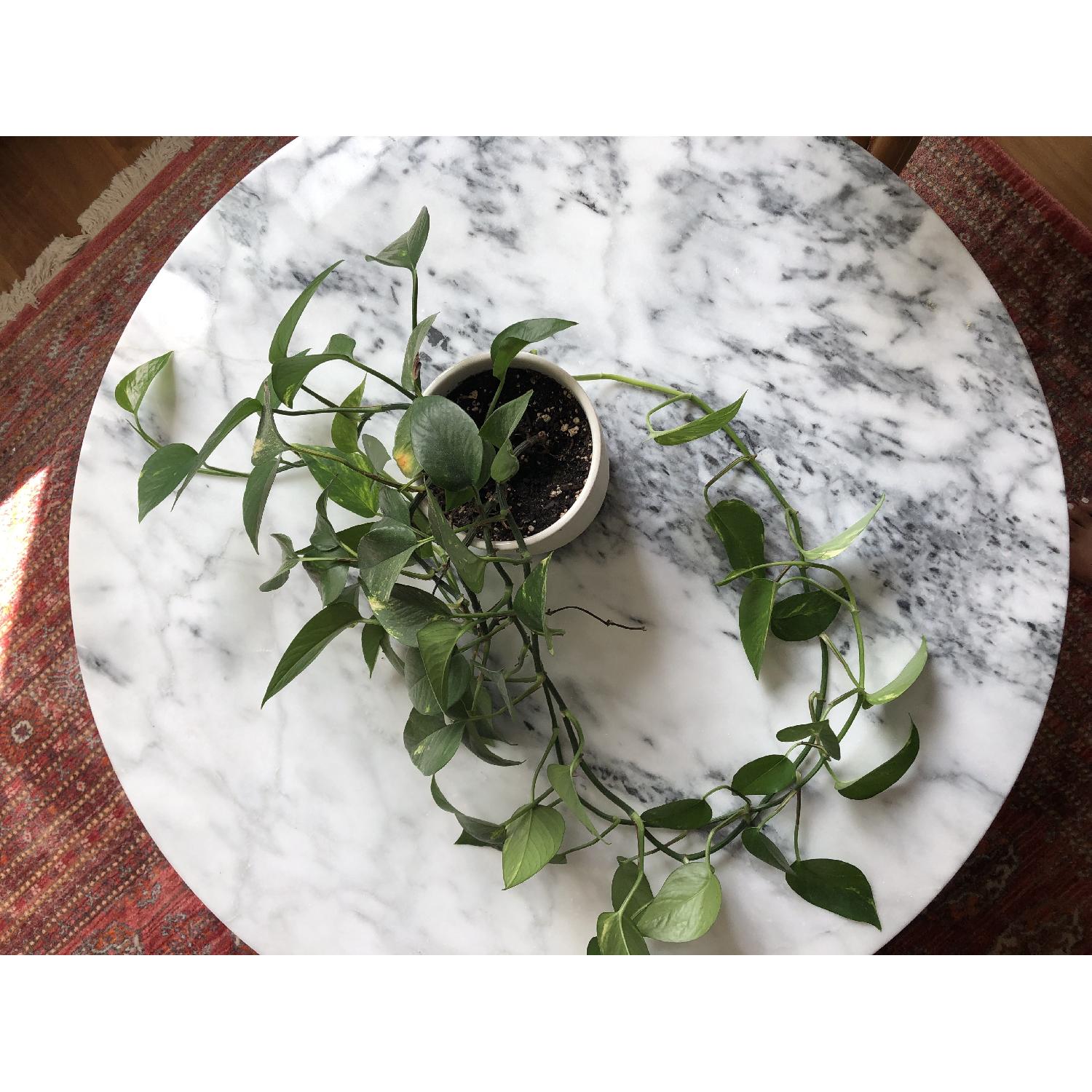 CB2 Smart Round Marble Coffee Table - image-3