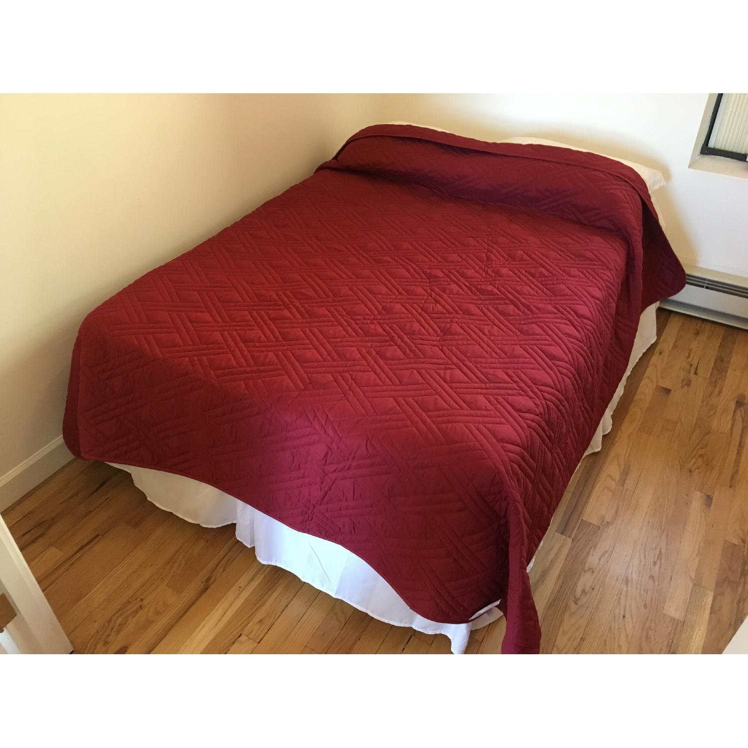 White Metal Full Size Bed Frame - image-1